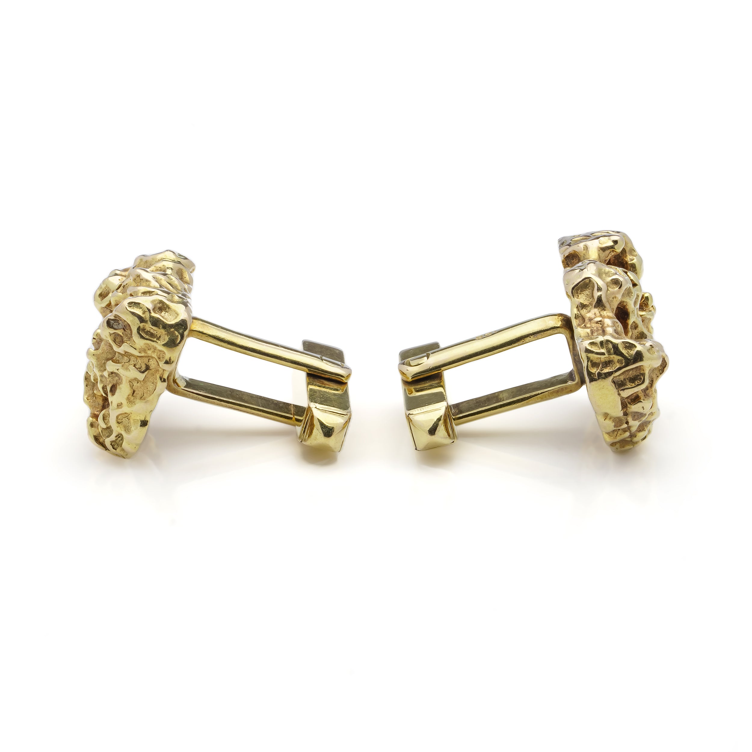 Gold Nugget Cufflinks - Wildsmith Jewellery