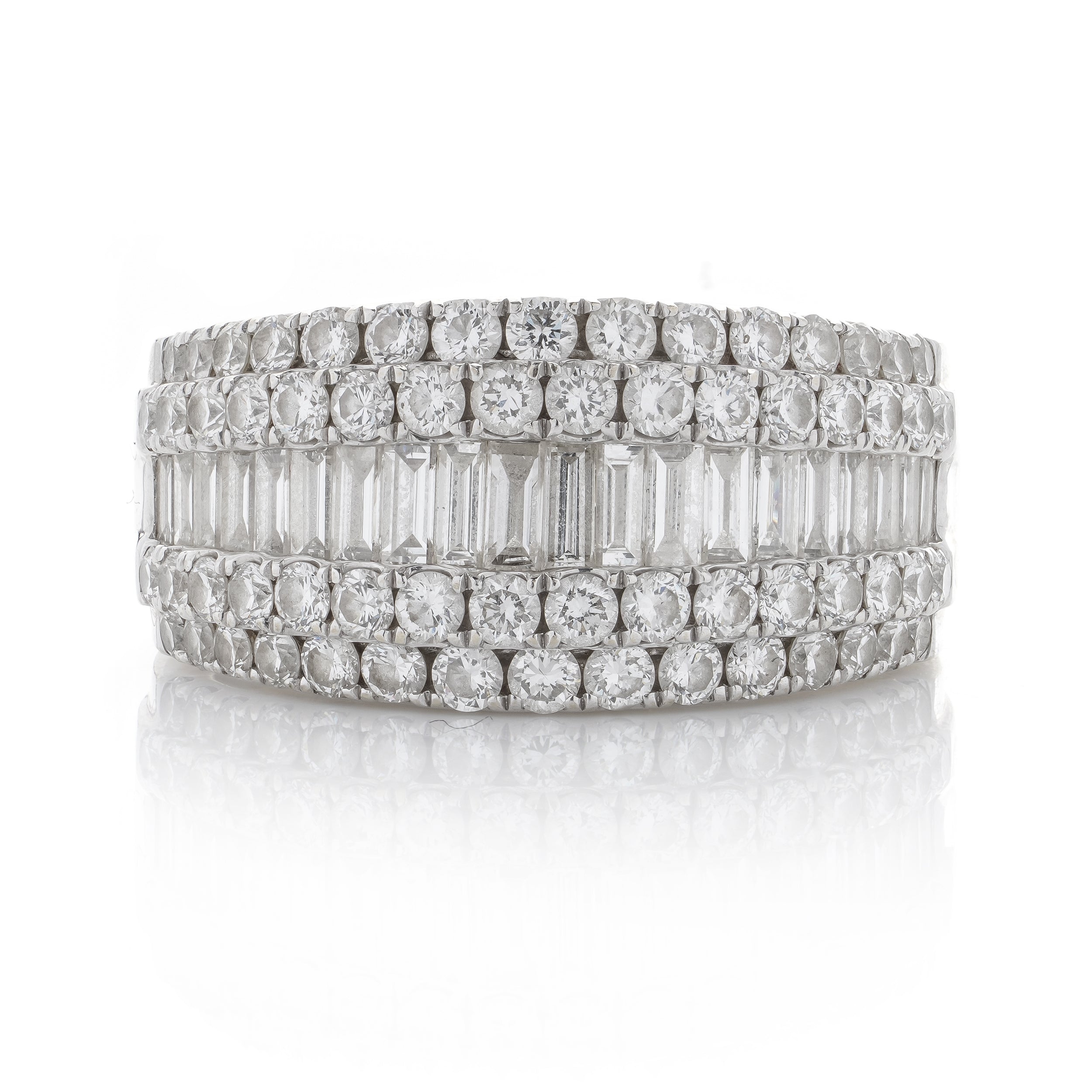 Five Row Diamond Ring - Wildsmith Jewellery