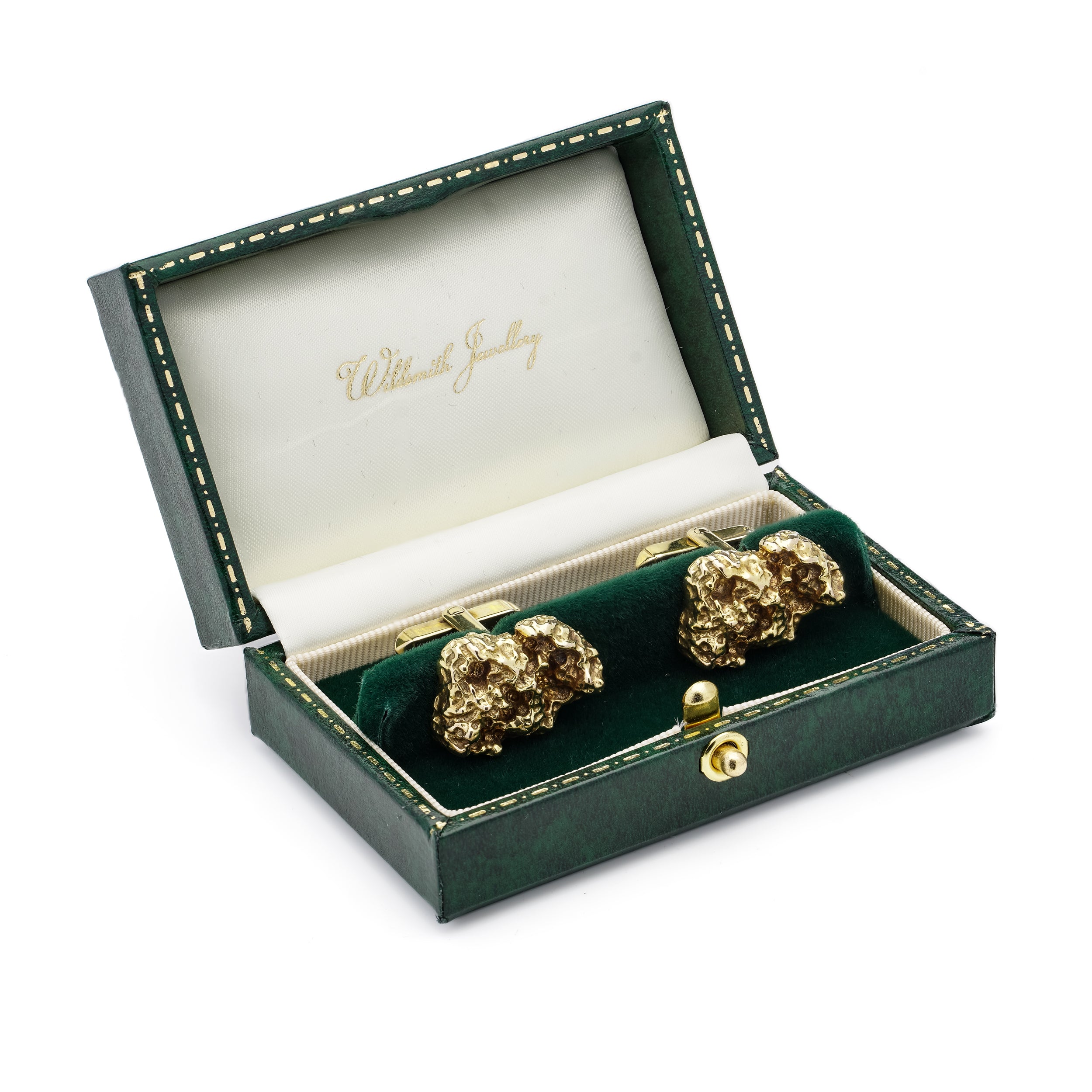 Gold Nugget Cufflinks - Wildsmith Jewellery