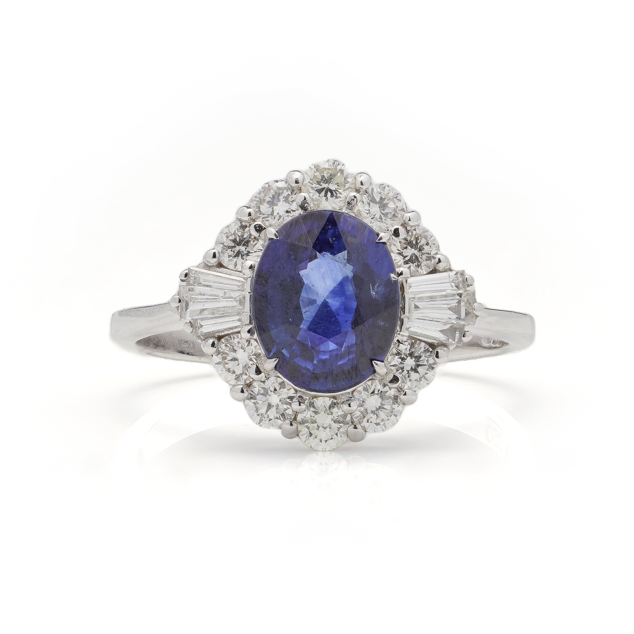 Sapphire & Diamond Engagement Ring - Wildsmith Jewellery