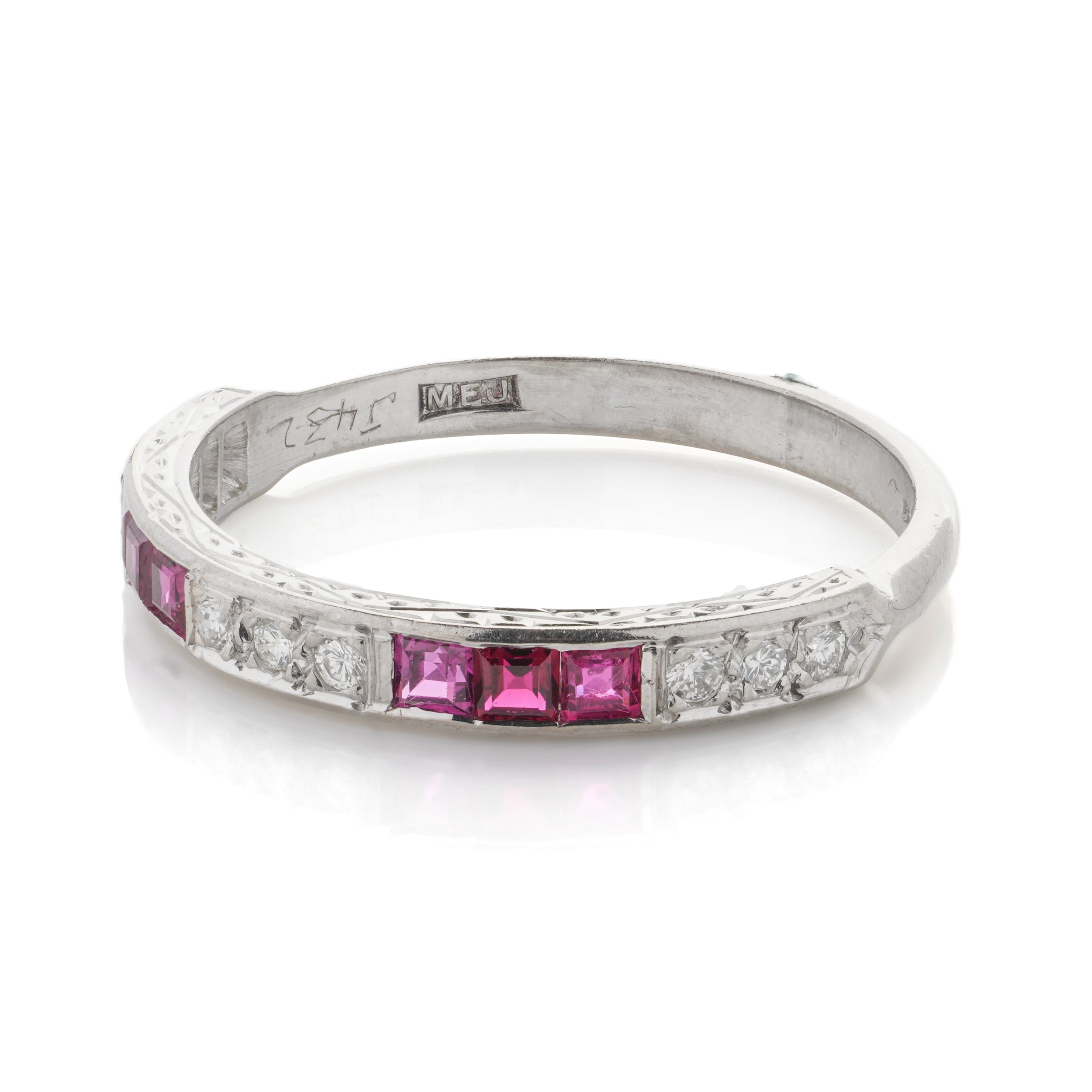 Ruby & Diamond Eternity Ring - Wildsmith Jewellery