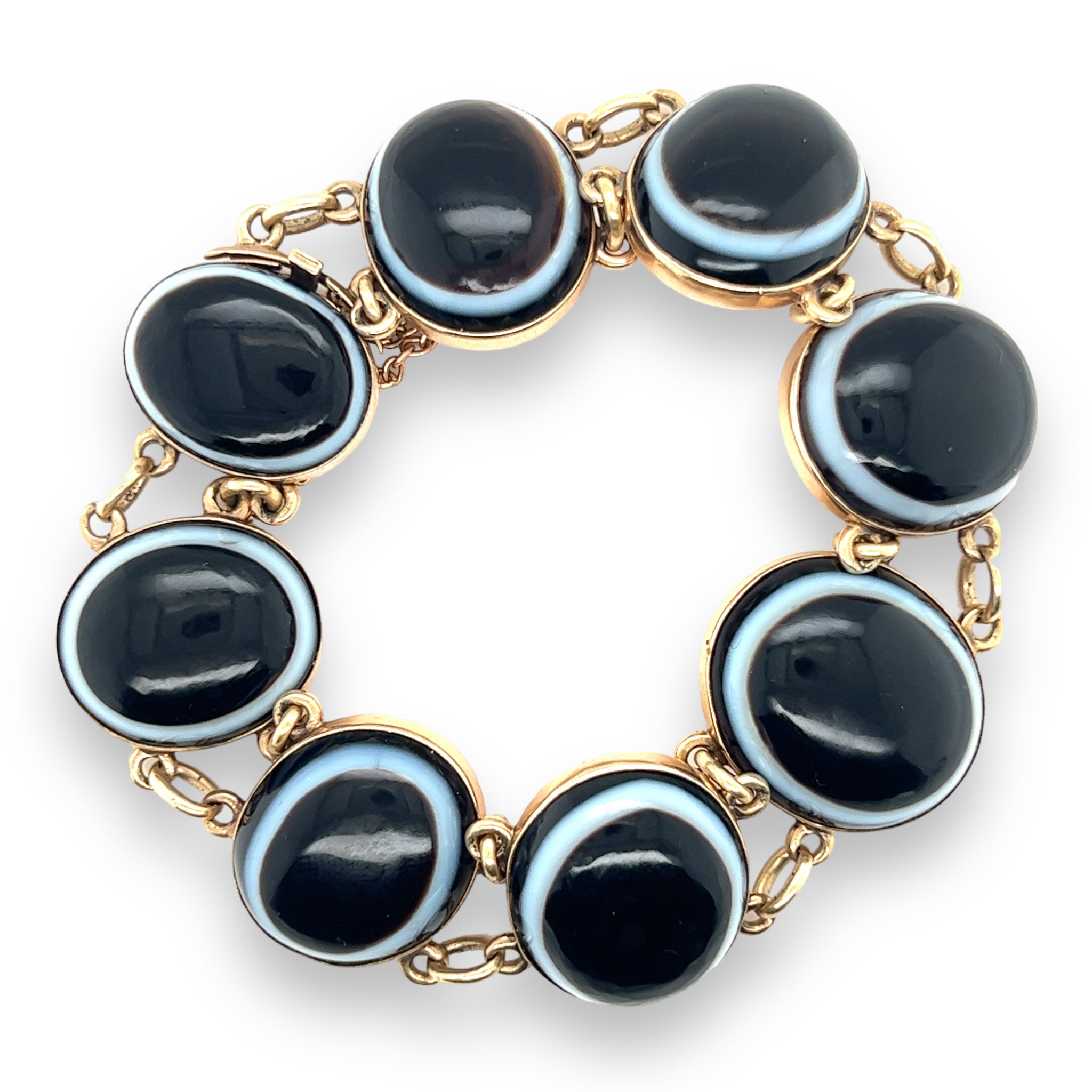 Victorian Banded Agate Bracelet - Wildsmith Jewellery