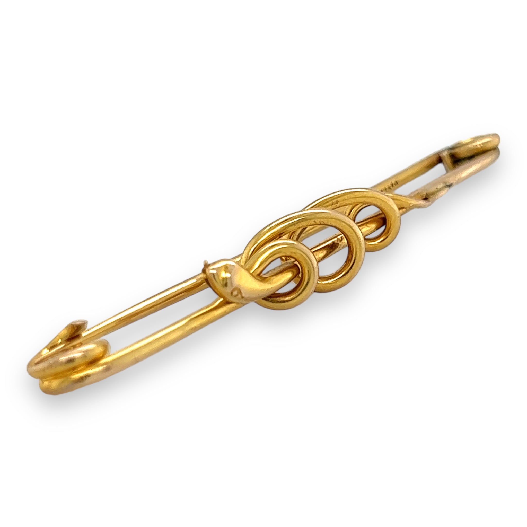 Late Victorian 15ct Gold and Garnet Tie Pin | Parkin and Gerrish | Antique and Vintage Jewellery