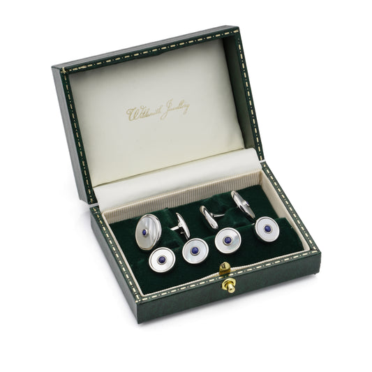 Mother of Pearl and Lapis Lazuli Dress Set - Wildsmith Jewellery