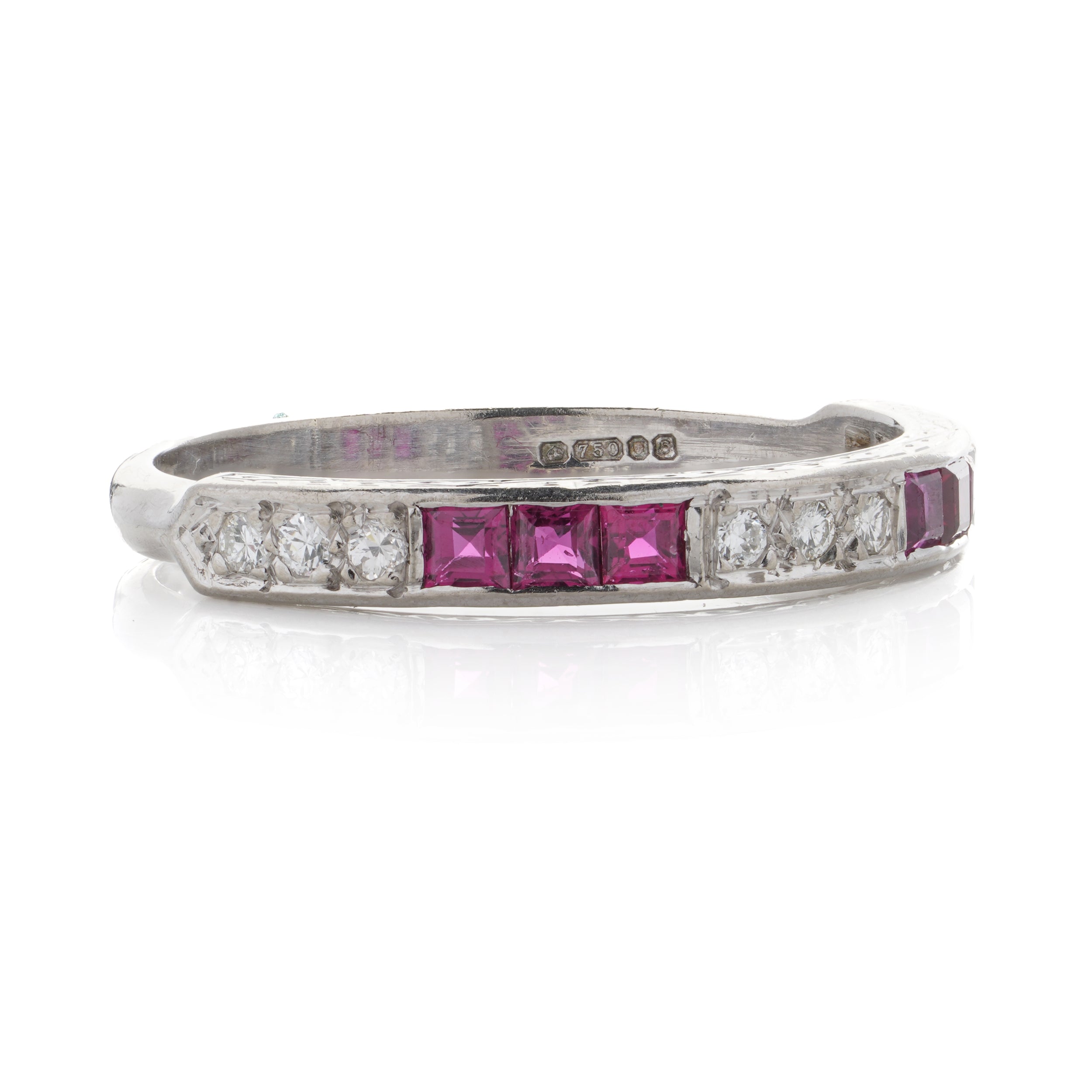 Ruby & Diamond Eternity Ring - Wildsmith Jewellery