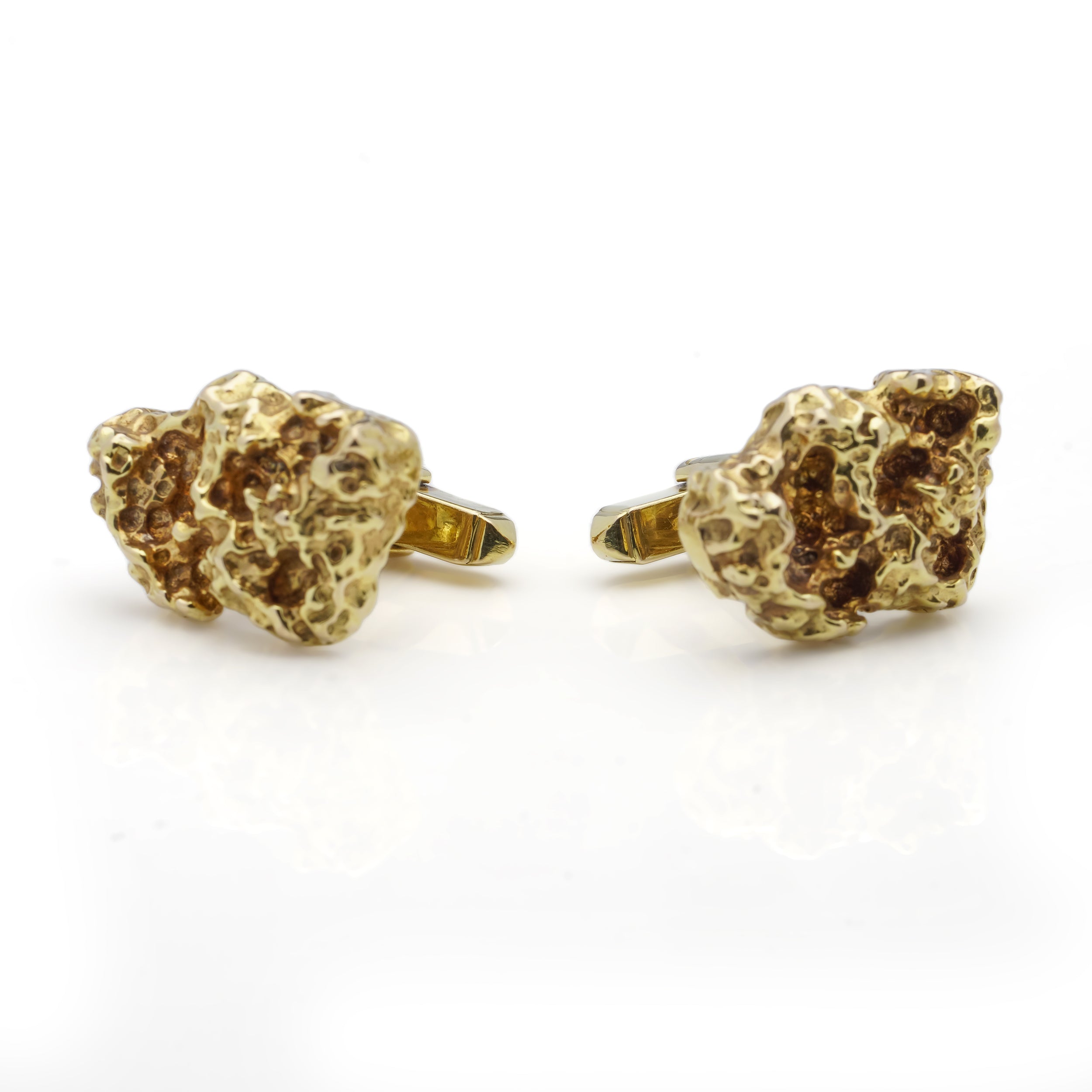 Gold Nugget Cufflinks - Wildsmith Jewellery