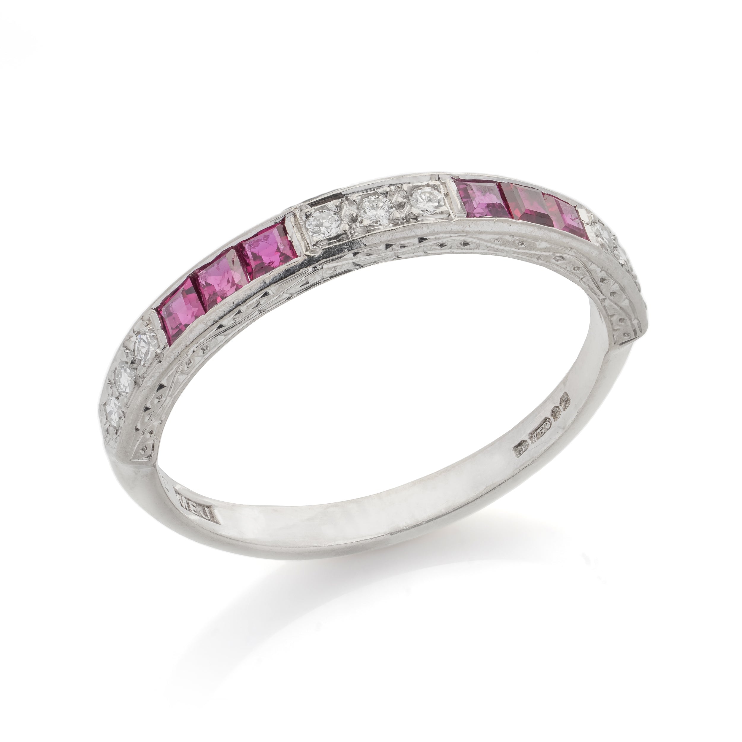 Ruby & Diamond Eternity Ring - Wildsmith Jewellery