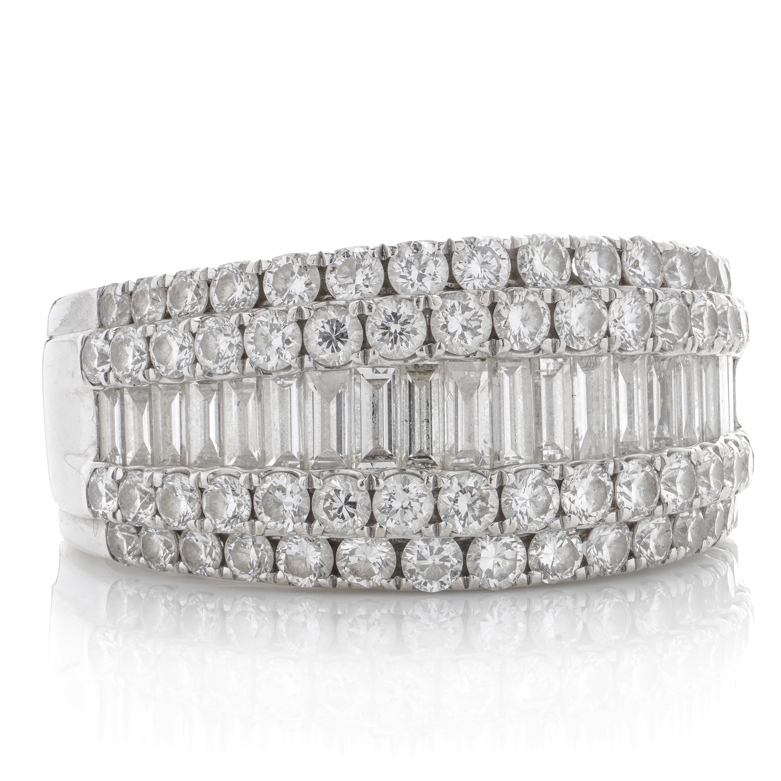 Five Row Diamond Ring - Wildsmith Jewellery