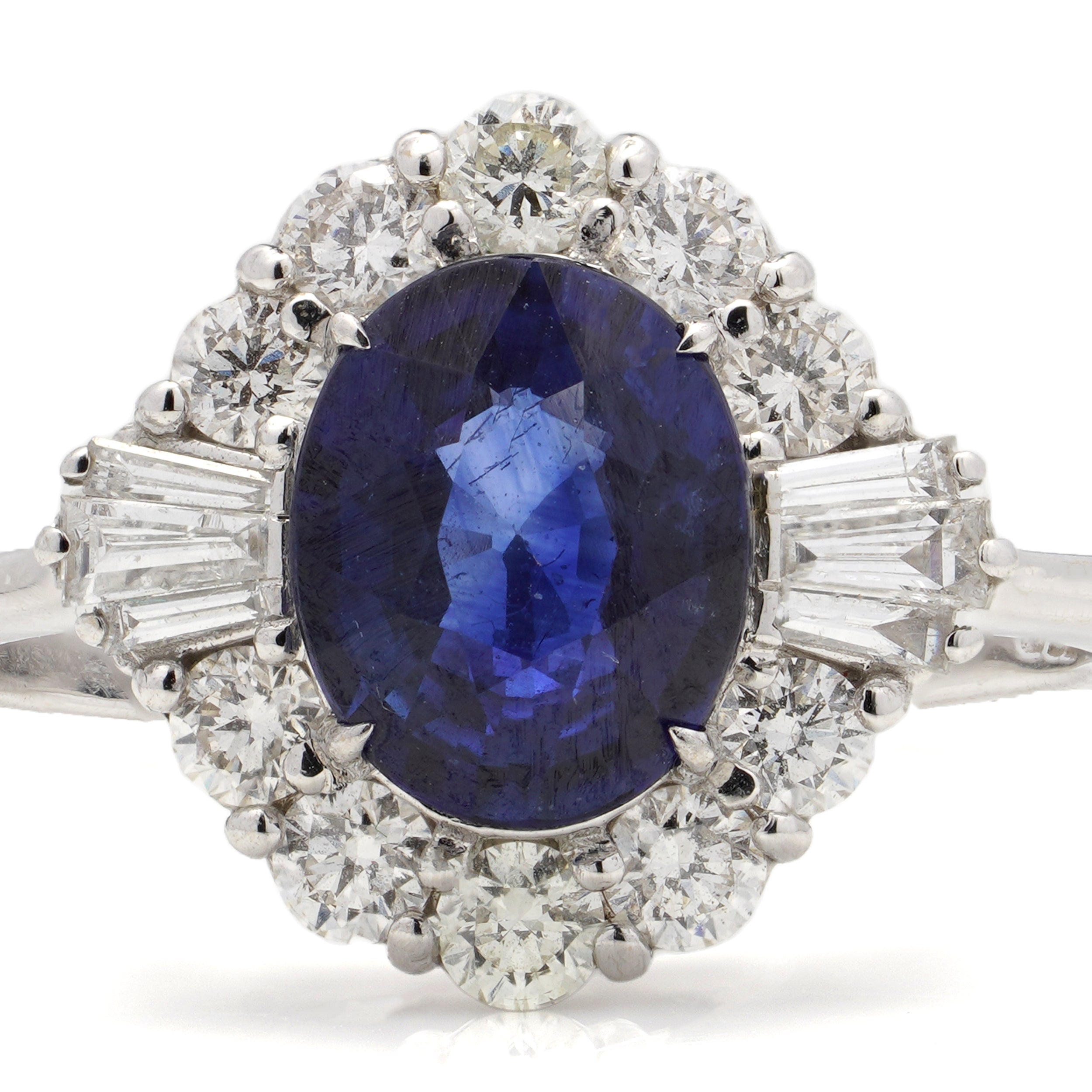 Sapphire & Diamond Engagement Ring - Wildsmith Jewellery