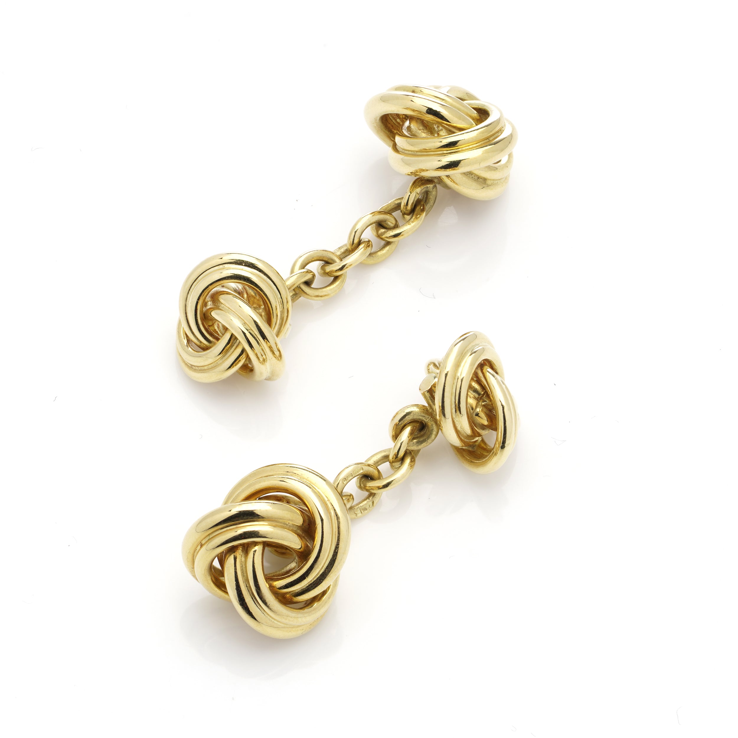 18ct Gold Knot Cufflinks by Deakin & Francis - Wildsmith Jewellery