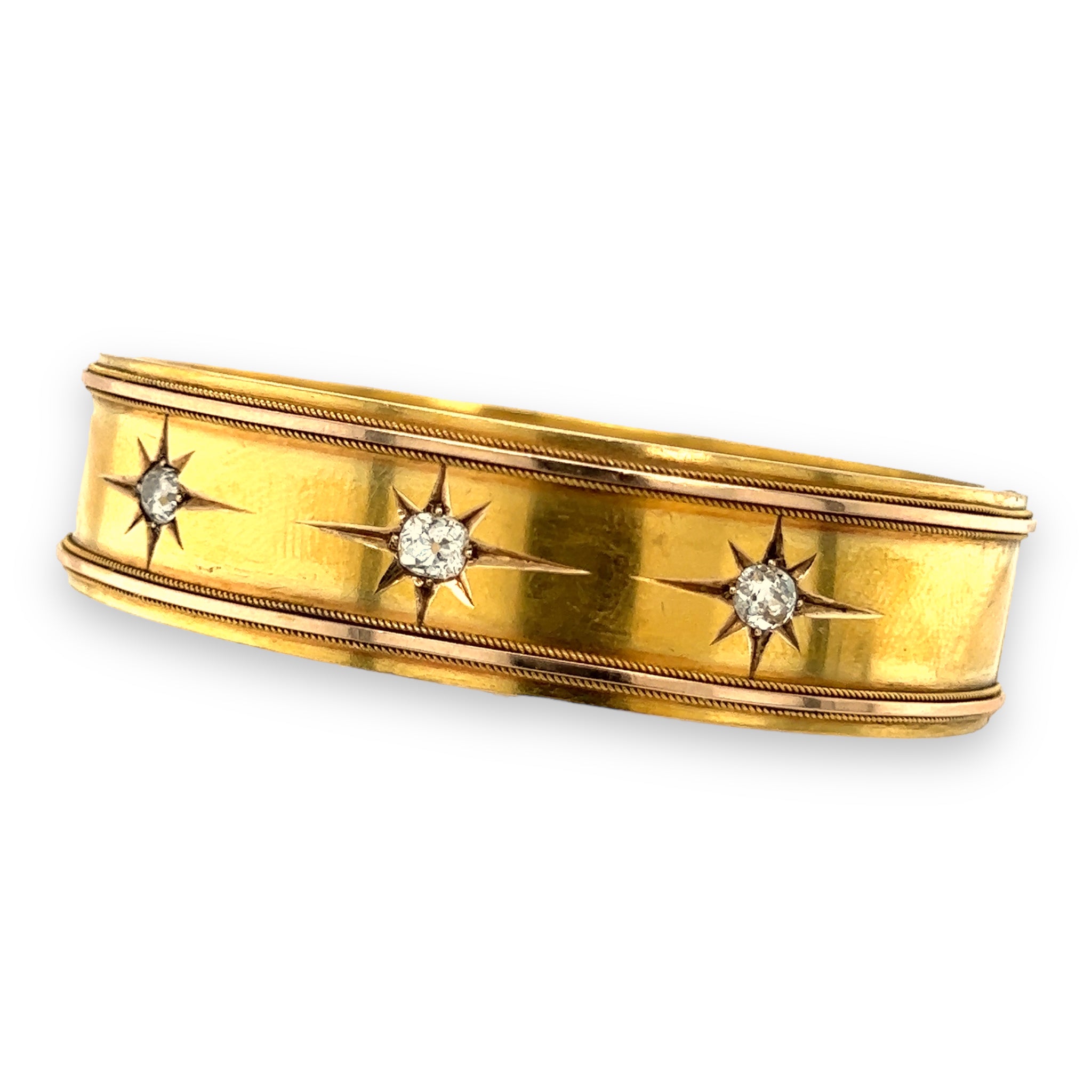 Gypsy set diamond bangle Clearance