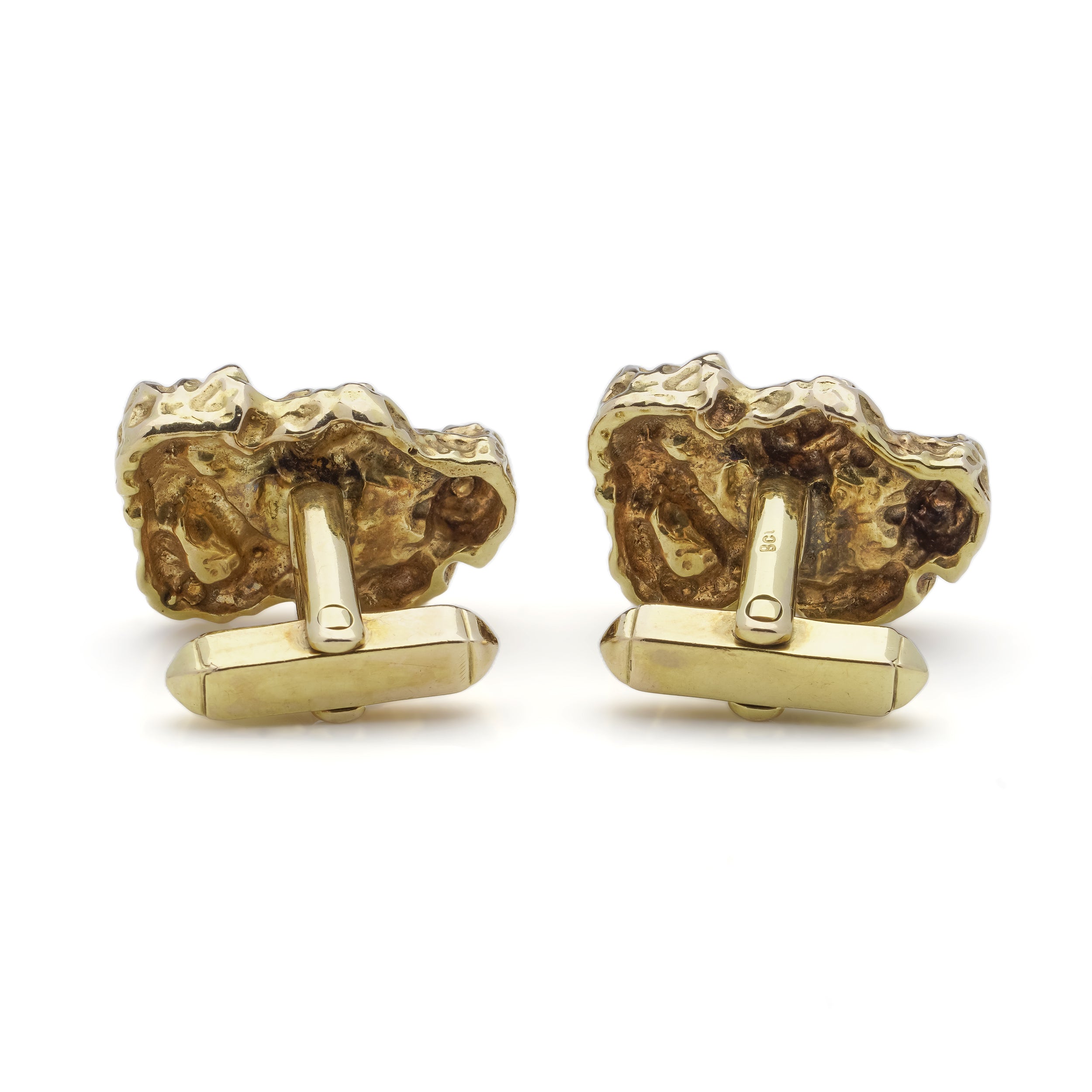 Gold Nugget Cufflinks - Wildsmith Jewellery