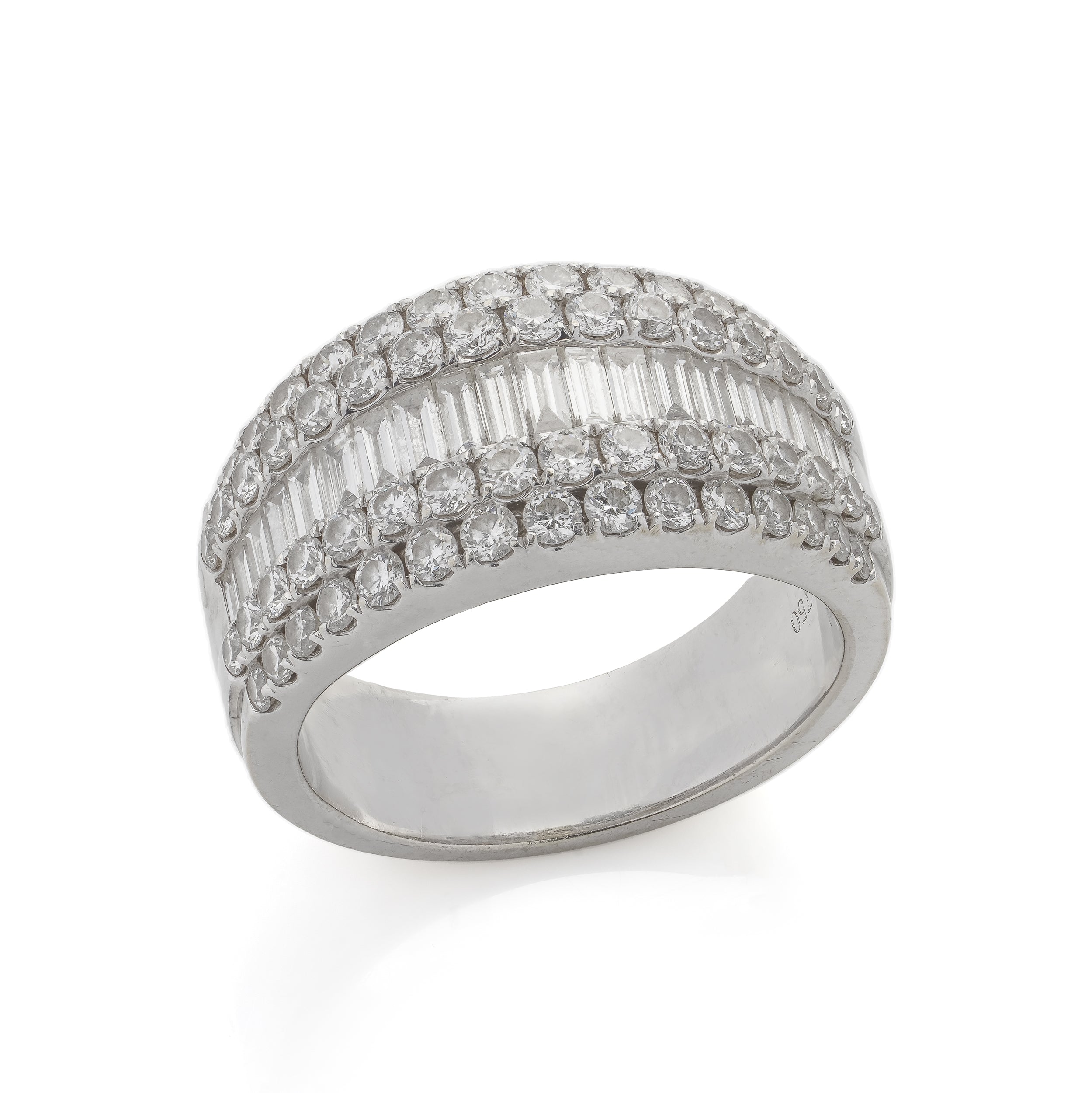 Five Row Diamond Ring - Wildsmith Jewellery