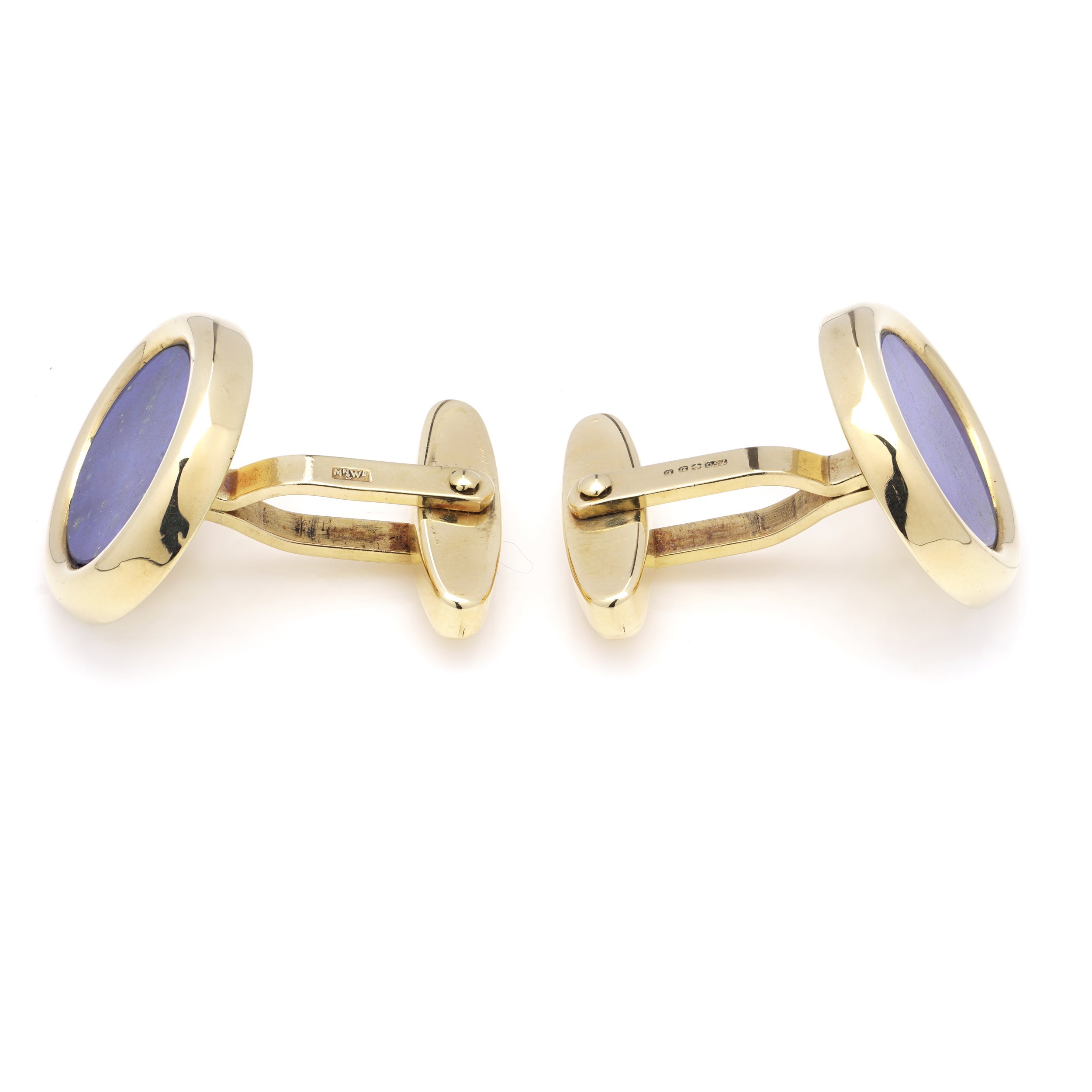 18ct Gold & Lapis Lazuli Cufflinks by Mappin & Webb - Wildsmith Jewellery