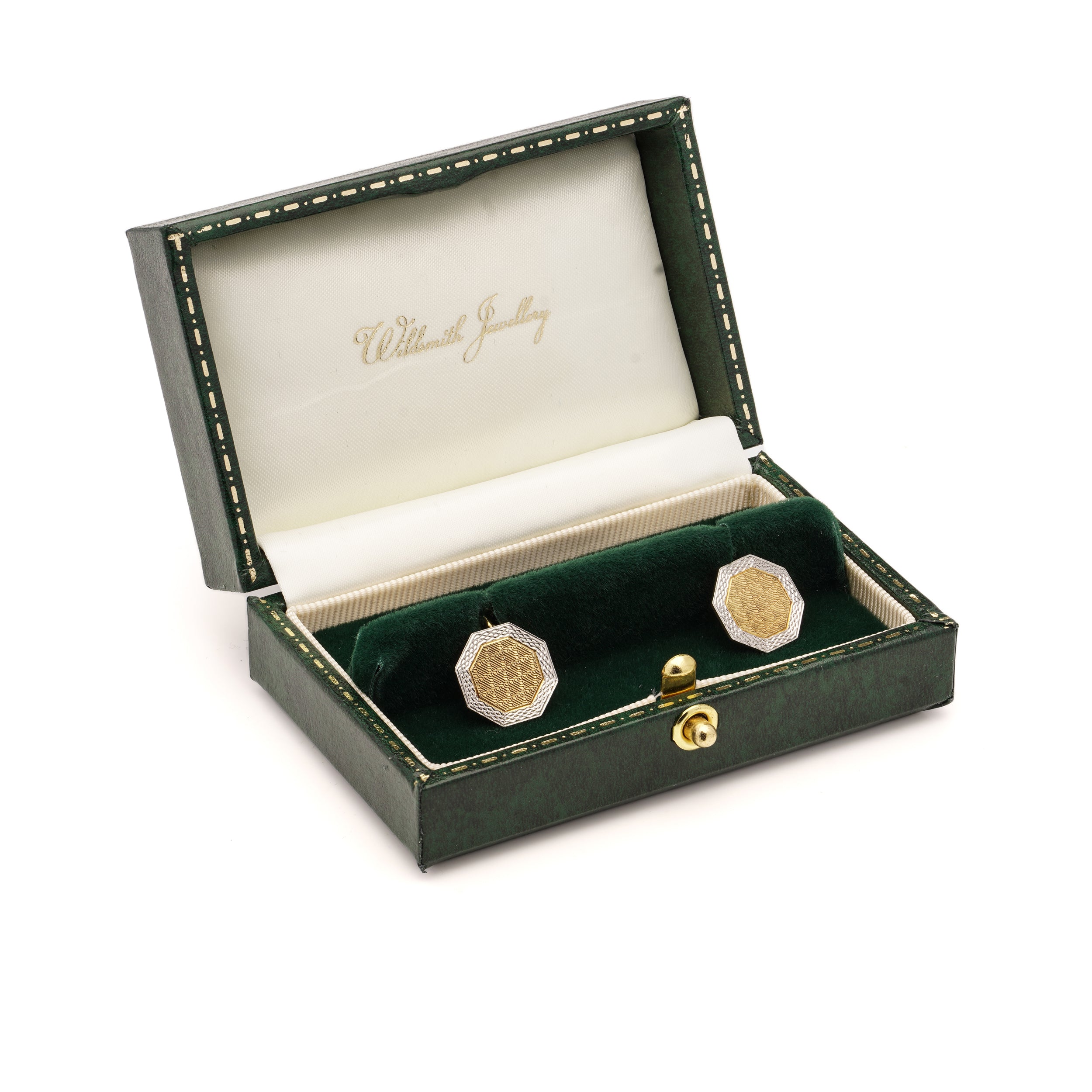 Platinum and Gold Cufflinks - Wildsmith Jewellery