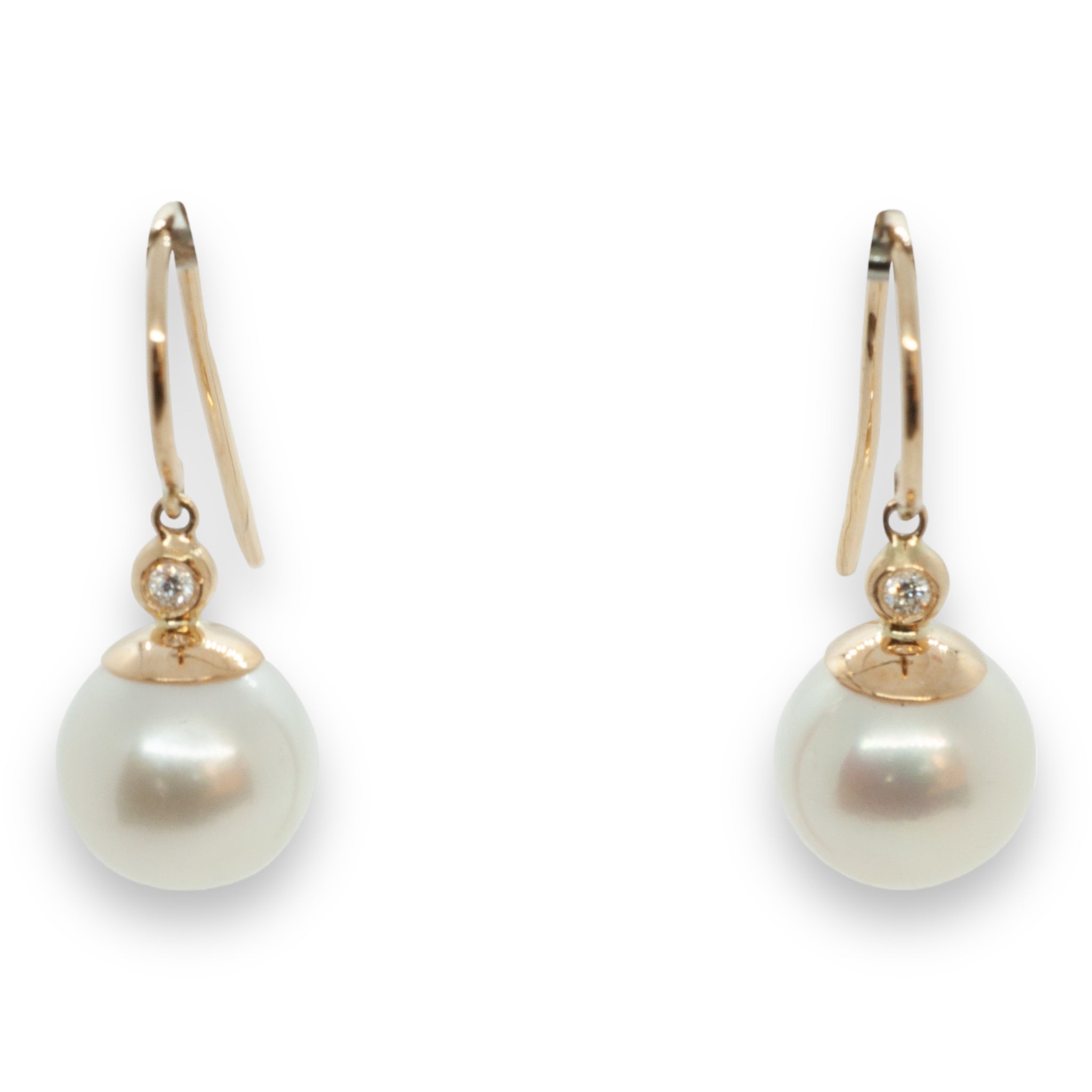 Pearl & Diamond Earrings - Wildsmith Jewellery