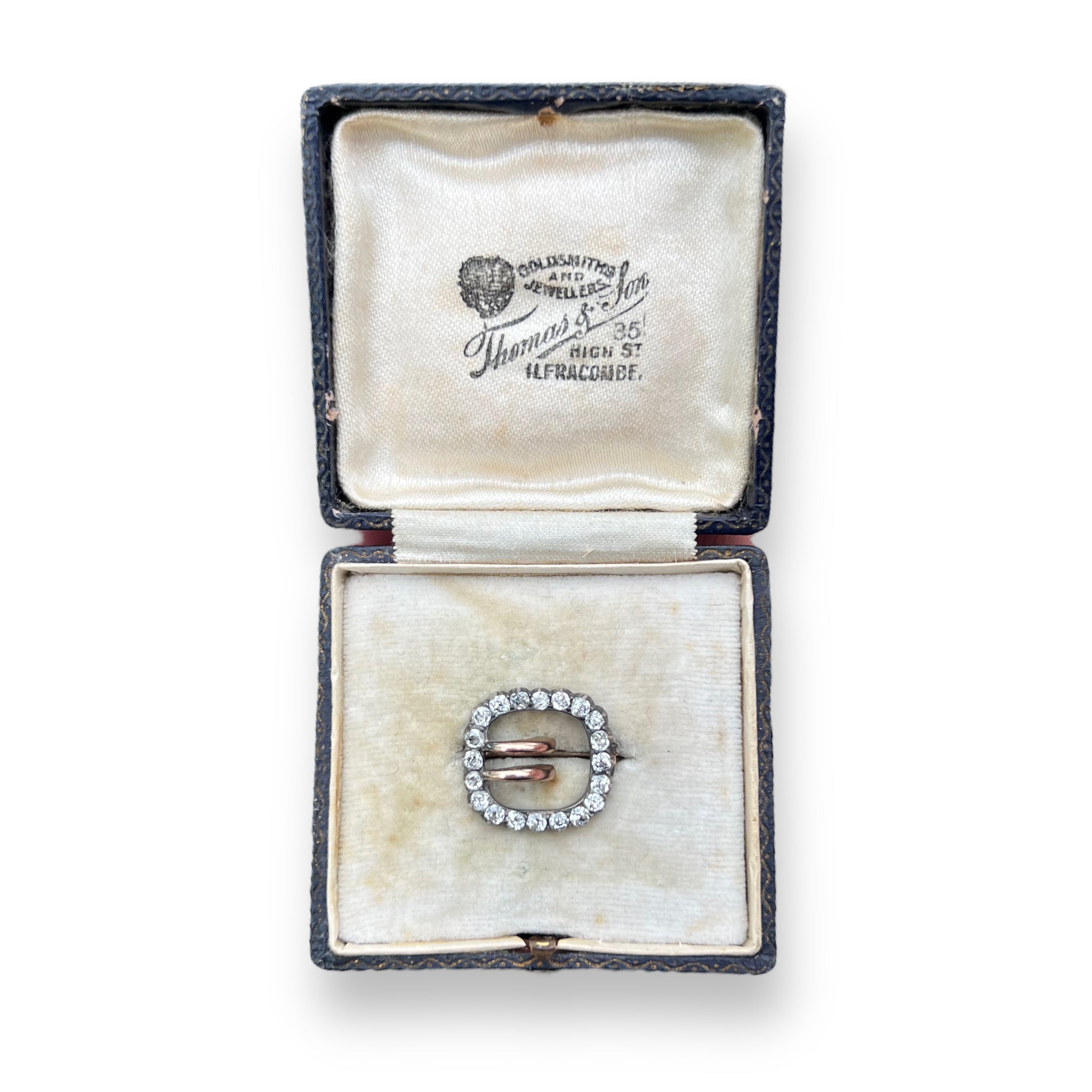 Victorian Old Cut Diamond Buckle Brooch - Wildsmith Jewellery
