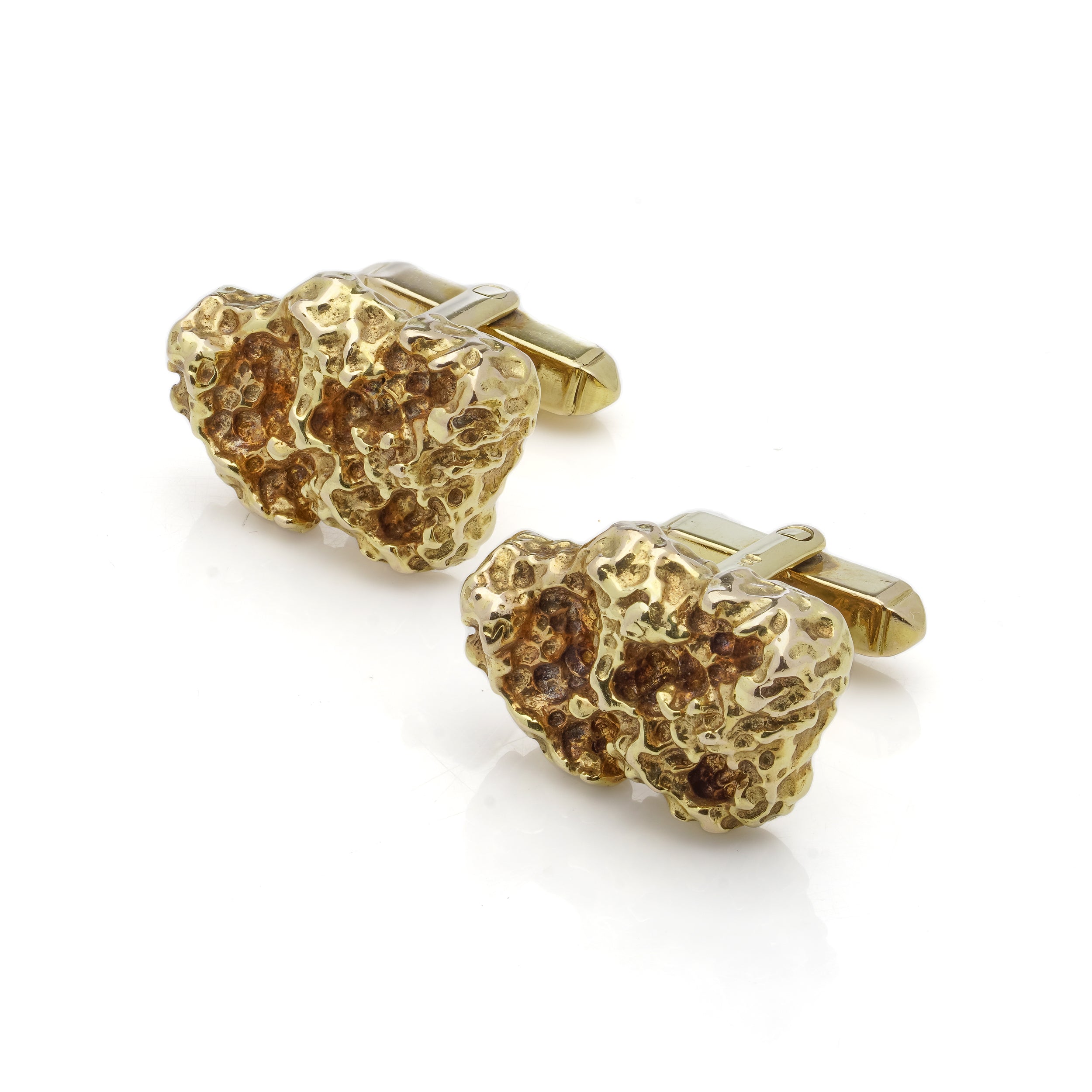 Gold Nugget Cufflinks - Wildsmith Jewellery