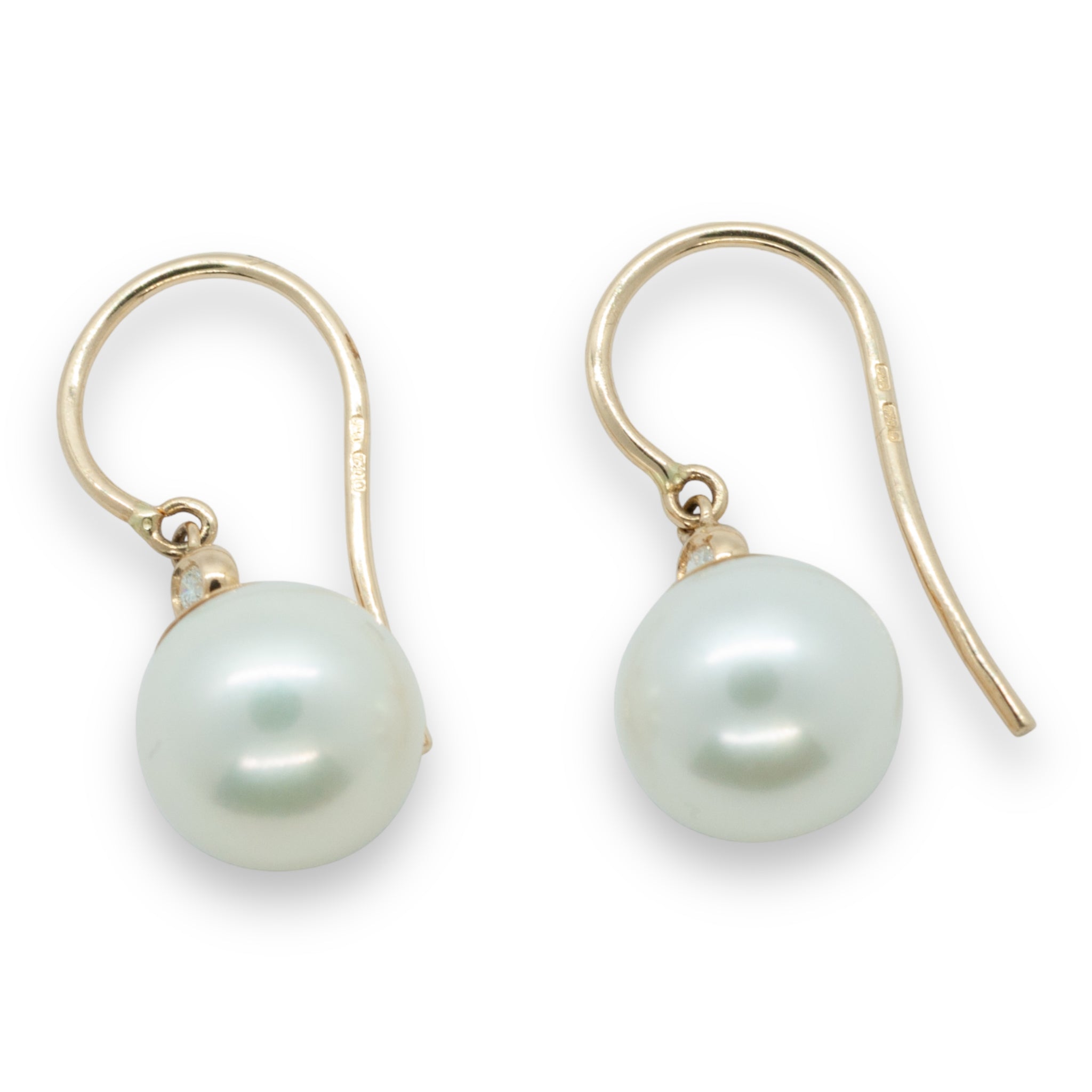 Pearl & Diamond Earrings - Wildsmith Jewellery