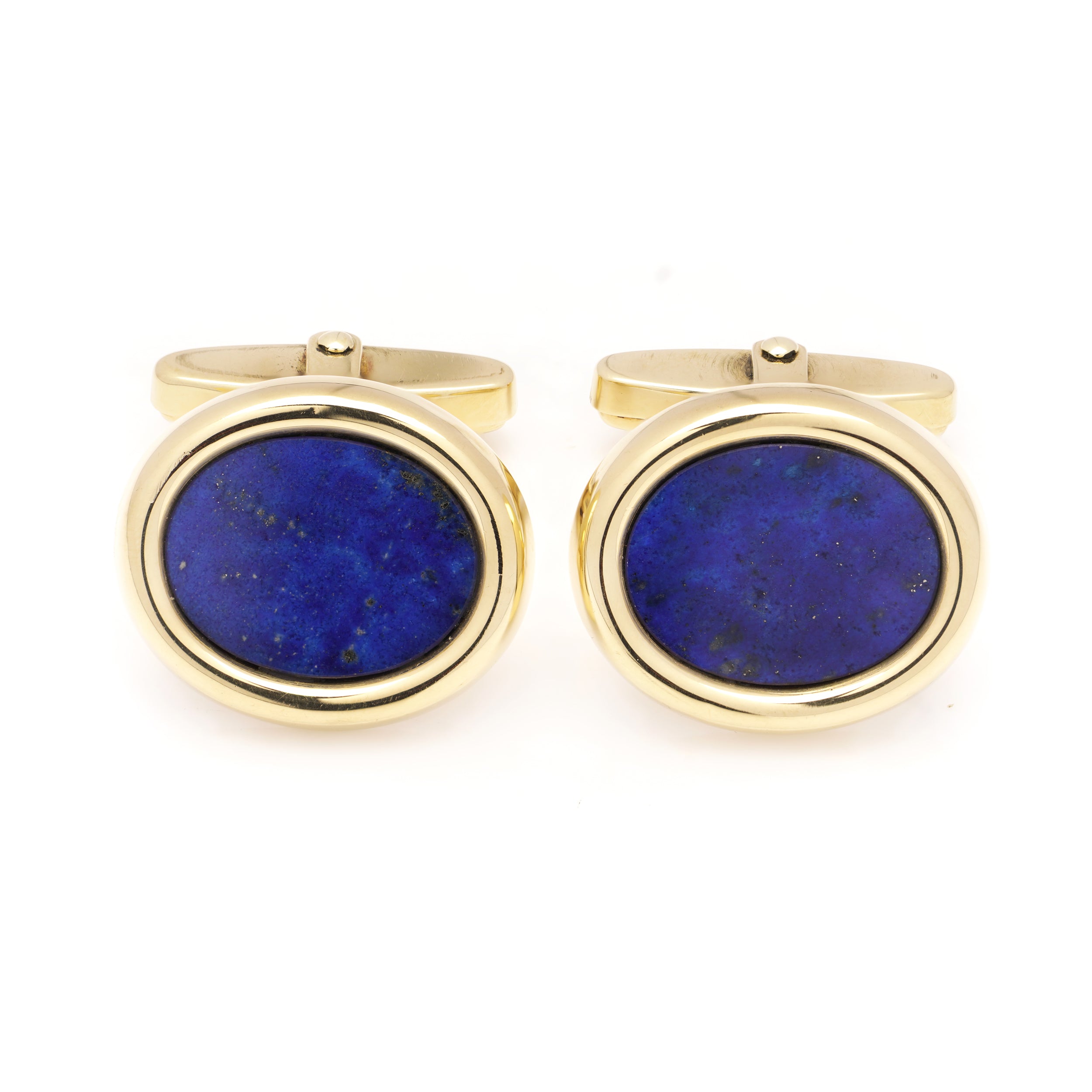 18ct Gold & Lapis Lazuli Cufflinks by Mappin & Webb - Wildsmith Jewellery