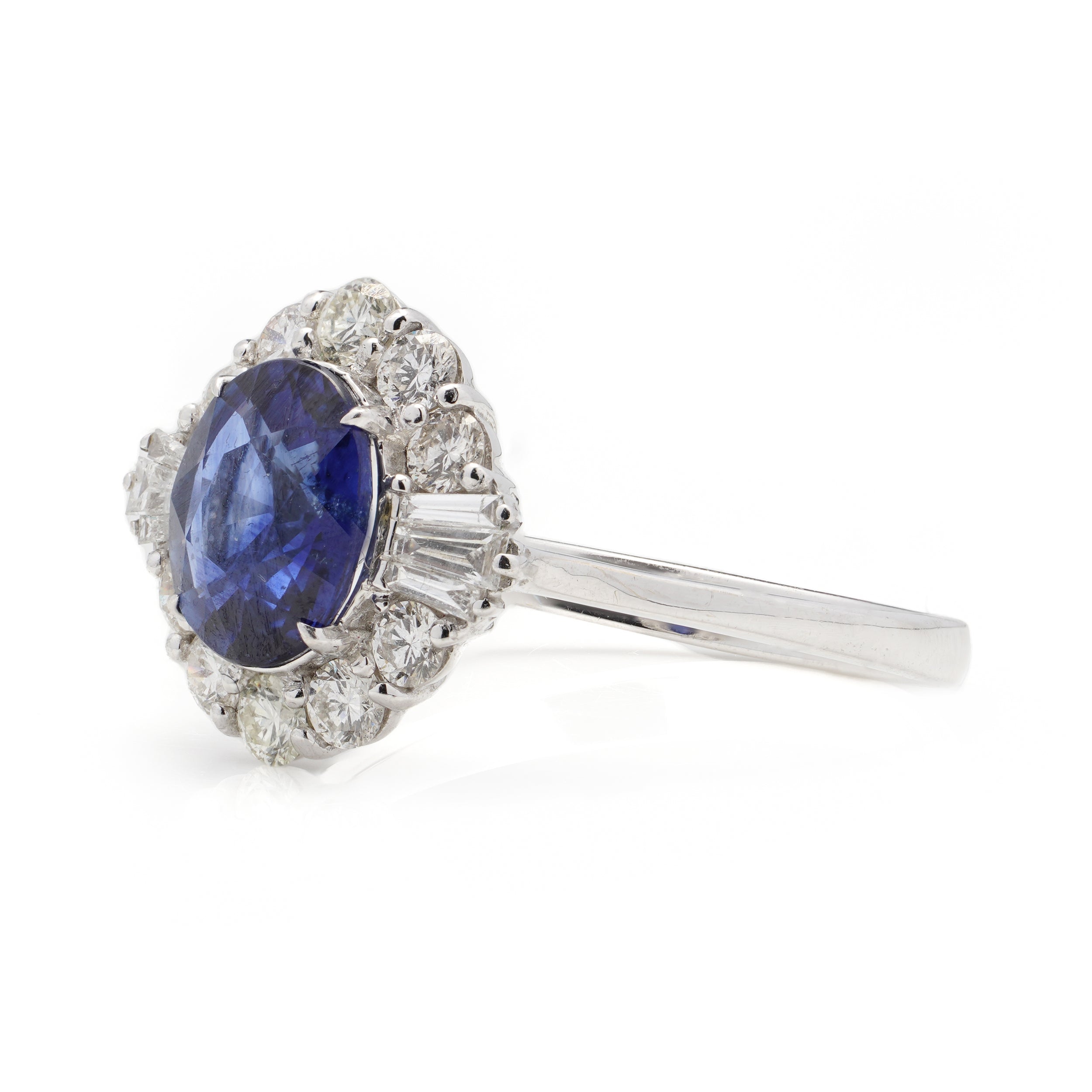 Sapphire & Diamond Engagement Ring - Wildsmith Jewellery