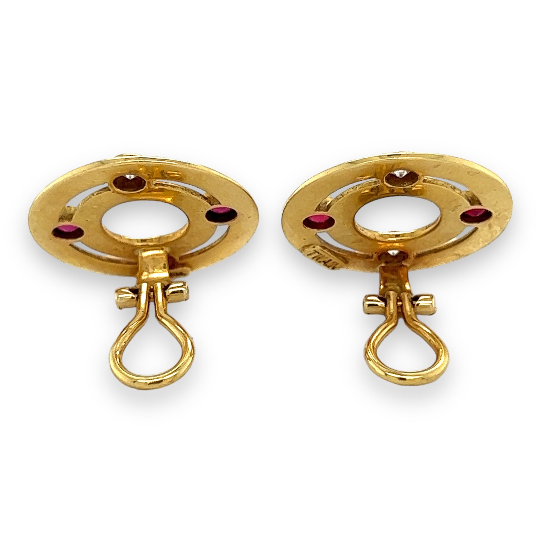 18ct Gold Ruby & Diamond Earrings by Theo Fennell - Wildsmith Jewellery