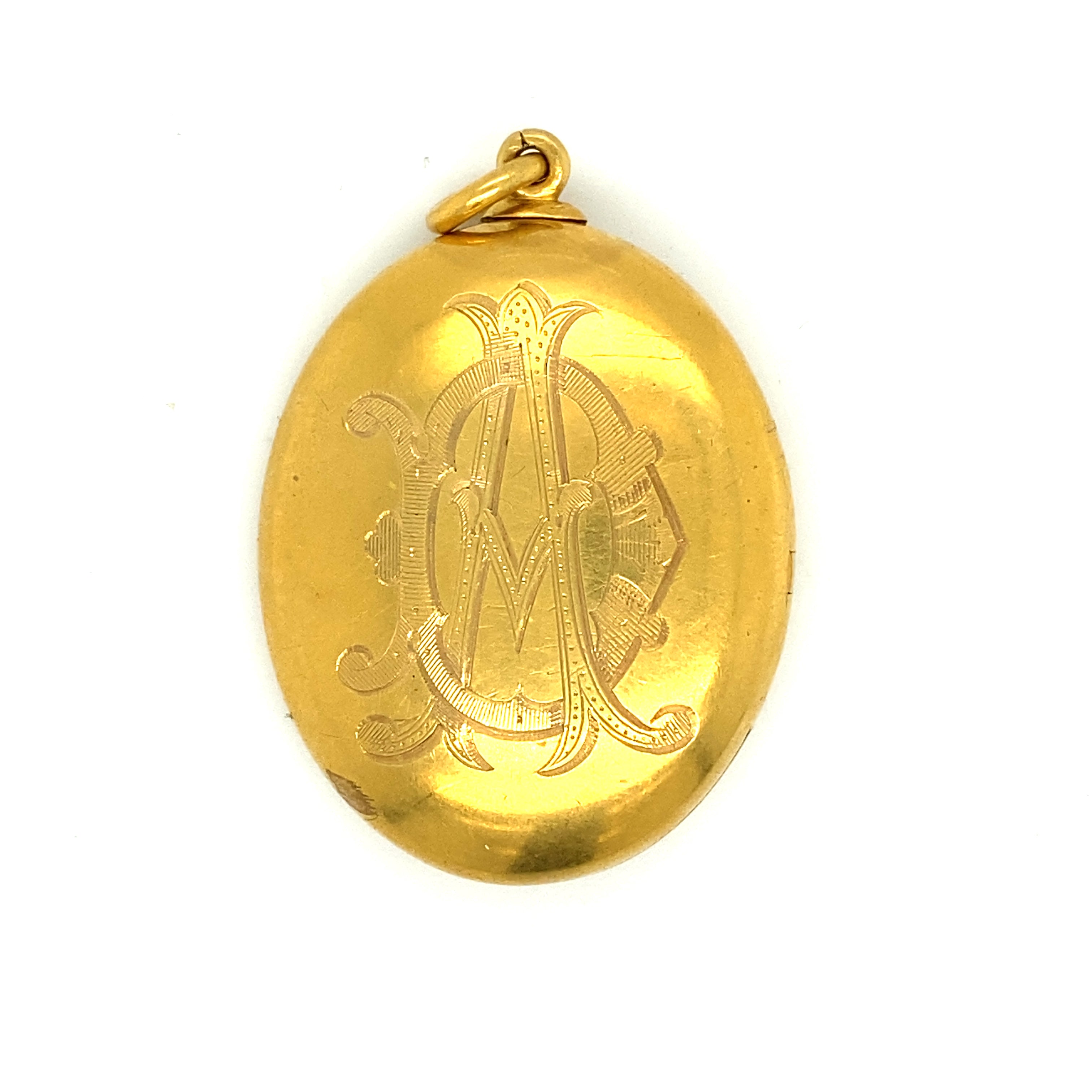 Victorian 15ct Gold and Diamond Locket - Wildsmith Jewellery Locket