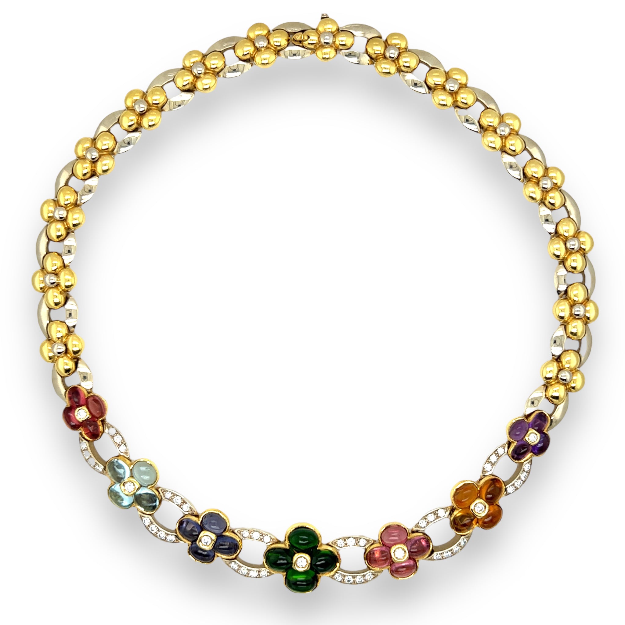 1980s Multi Gemstone & Diamond Suite - Wildsmith Jewellery Necklaces