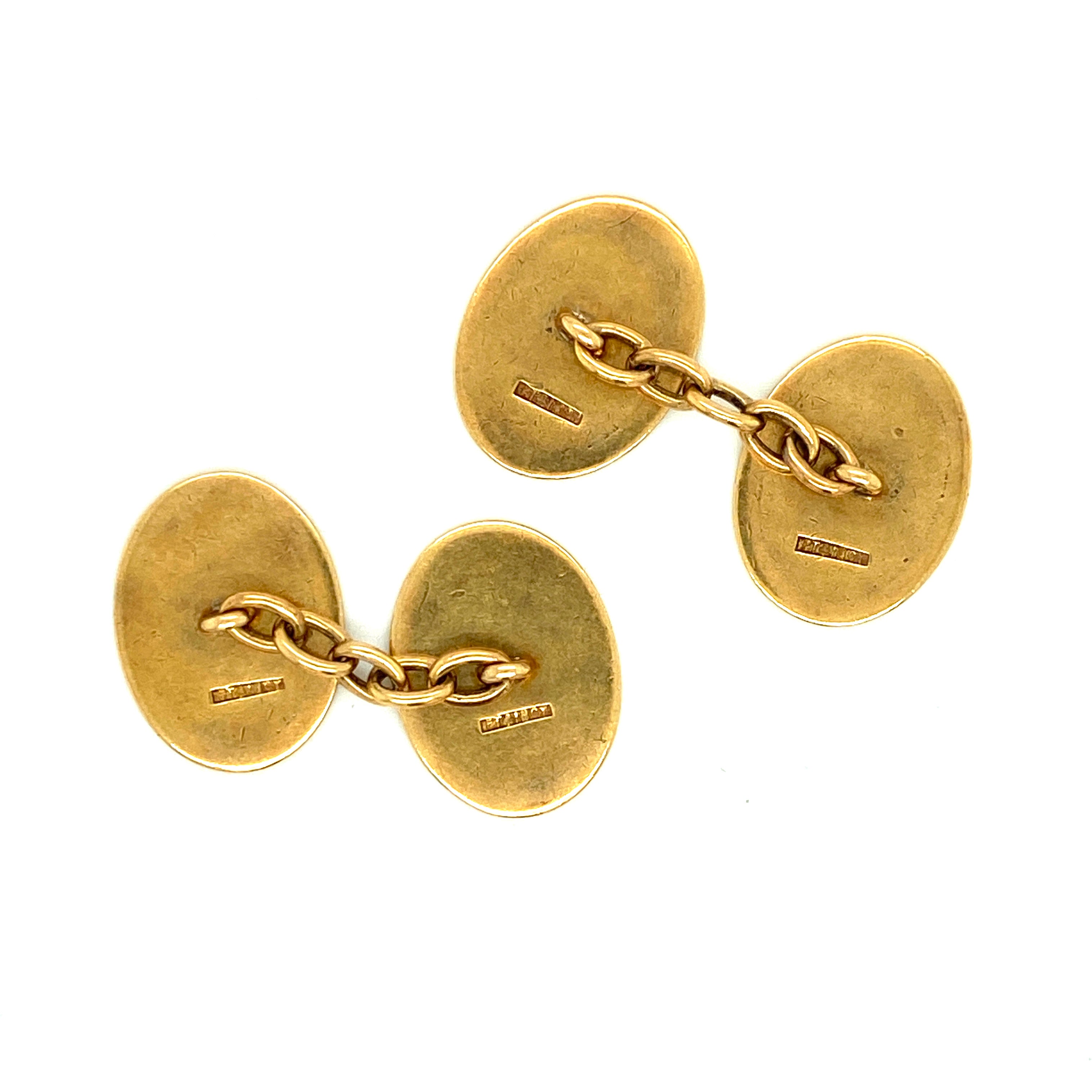 Platinum and Gold Cufflinks - Wildsmith Jewellery Cufflinks