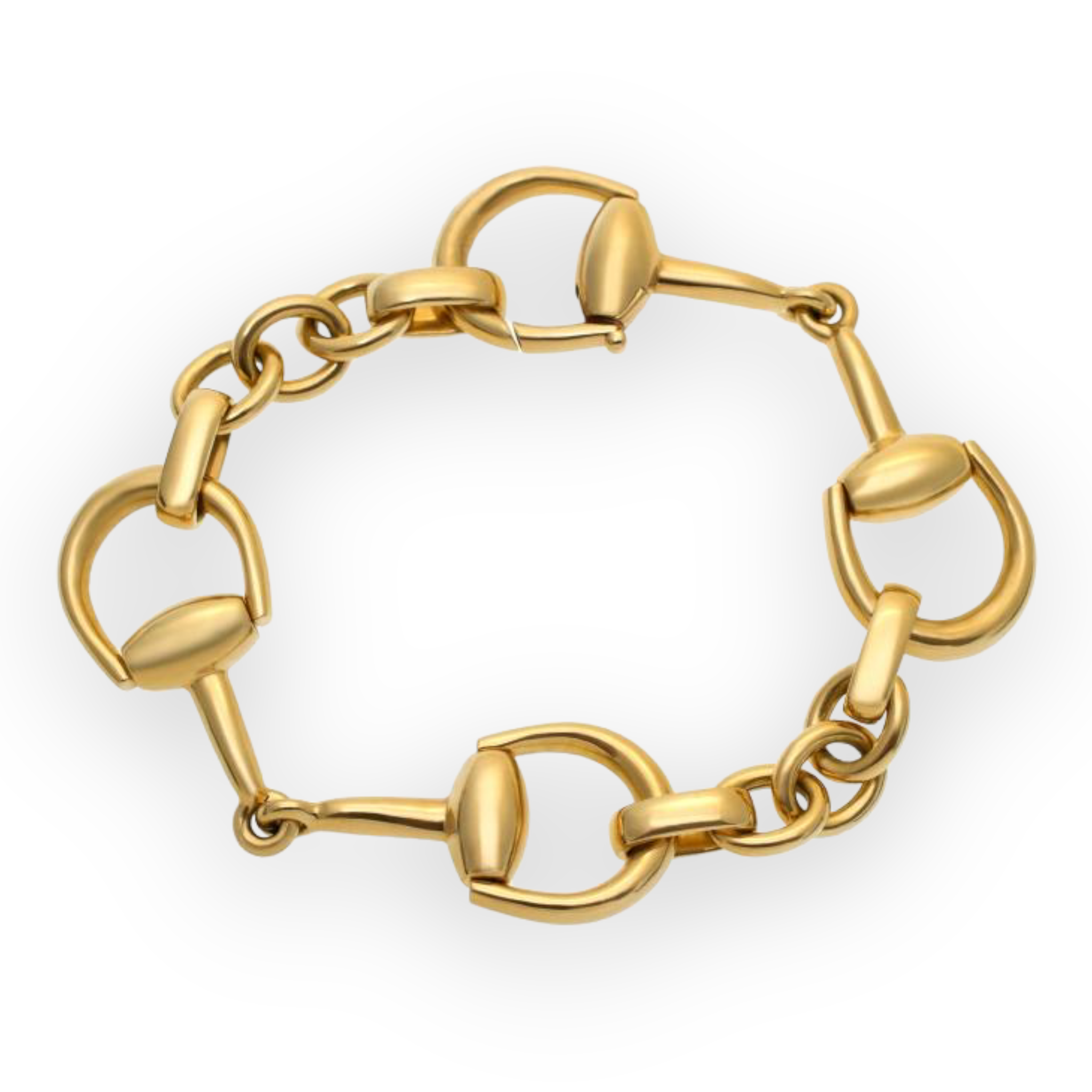 Gucci horsebit bracelet online gold