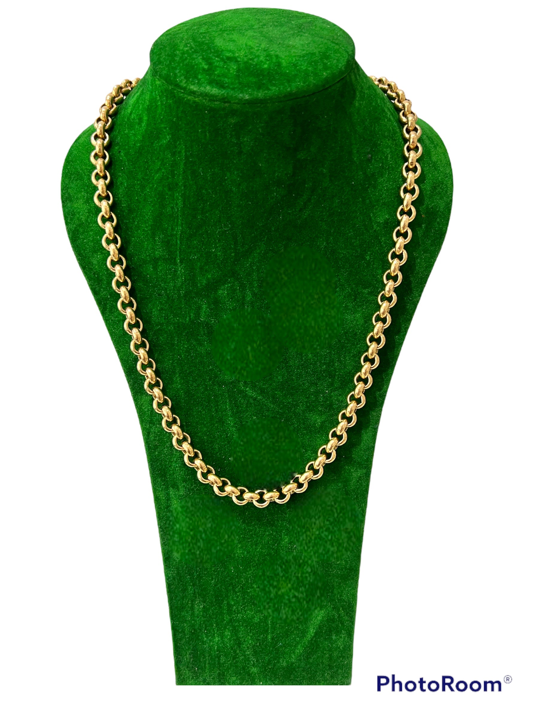 9ct Gold Belcher Link Chain Necklace, 95.8g - Wildsmith Jewellery Necklaces