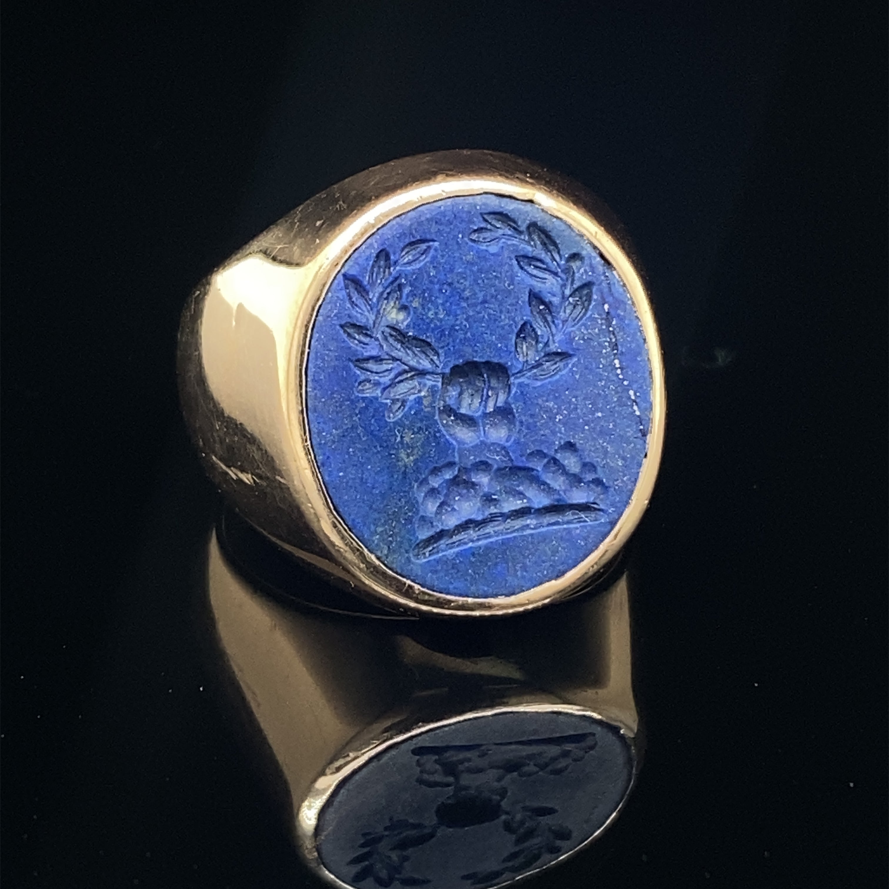 Lapis Lazuli Signet Ring - Wildsmith Jewellery Rings