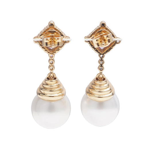 Akoya Pearl & Amethyst Earrings - Wildsmith Jewellery Earrings
