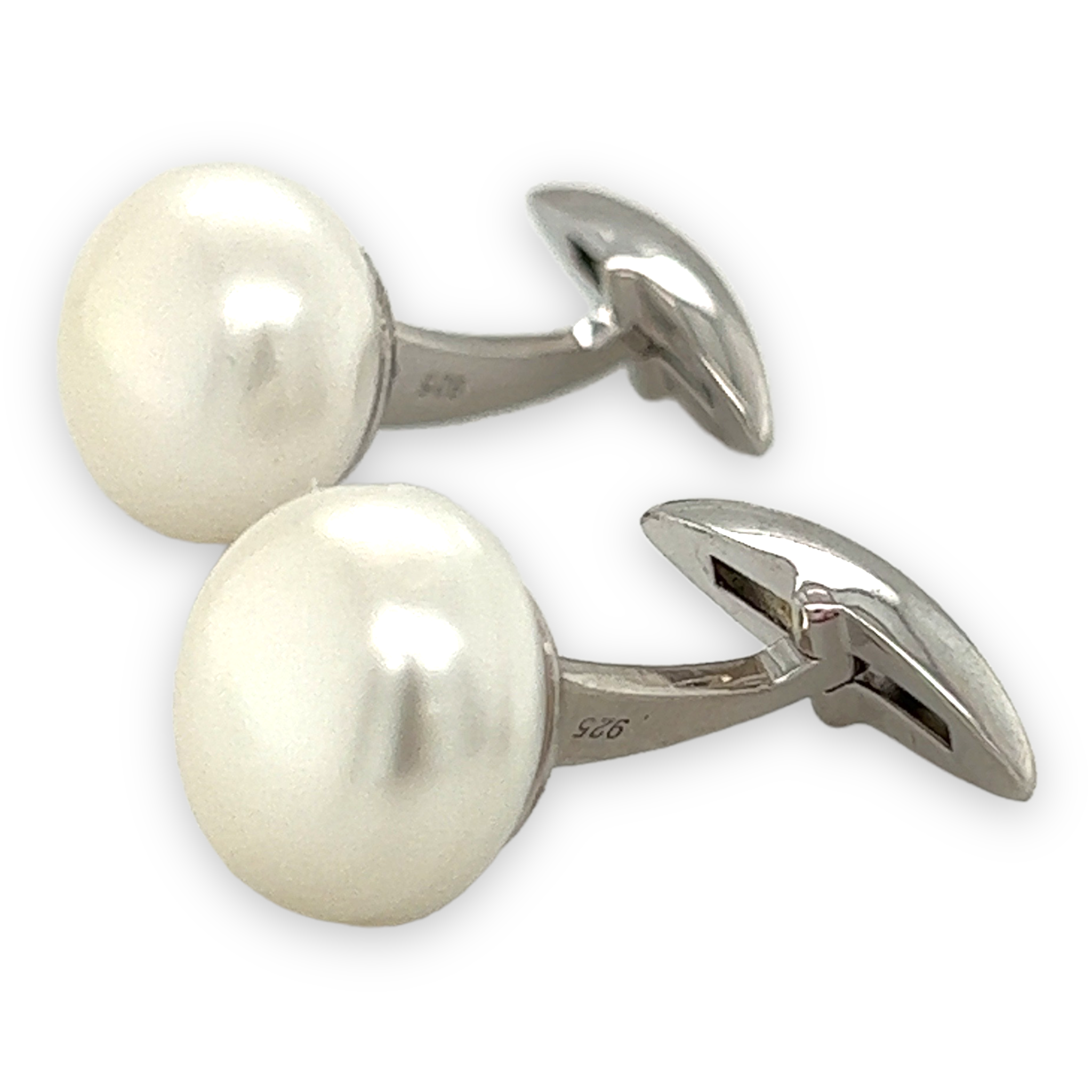 Button Pearl Cufflinks - Wildsmith Jewellery Cufflinks