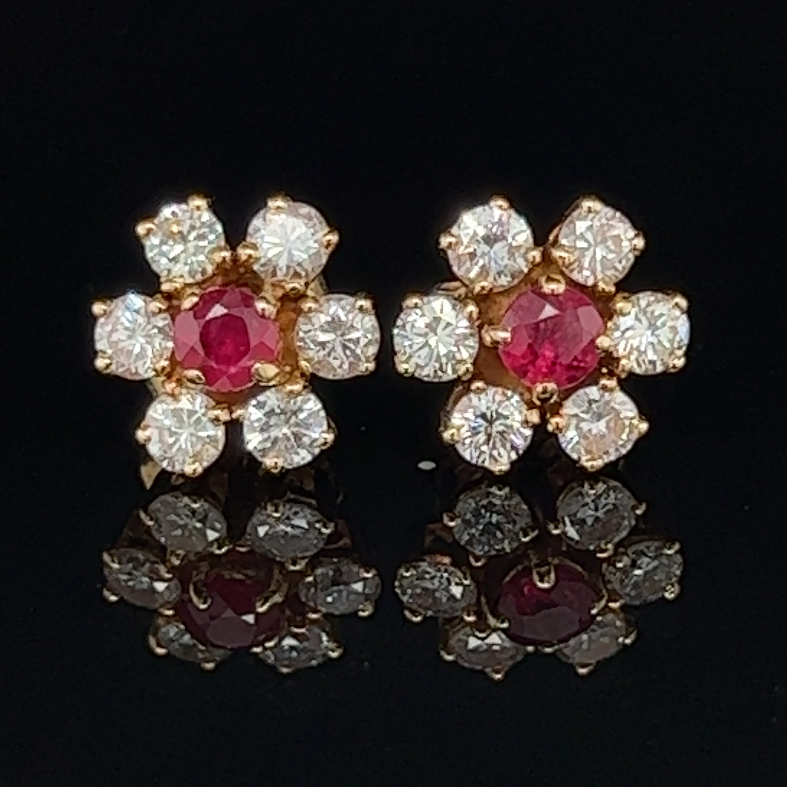 White Gold, Ruby And Diamond Earrings Available For Immediate Sale At  Sotheby's