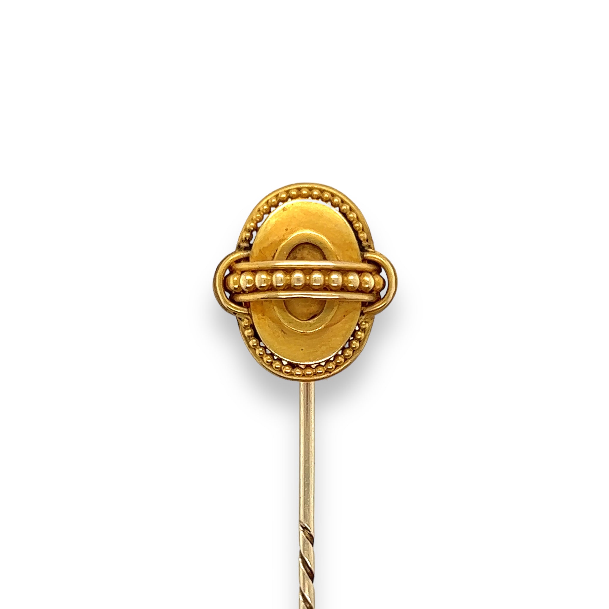 Victorian 18ct Gold Memorial Stickpin - Wildsmith Jewellery Stickpins