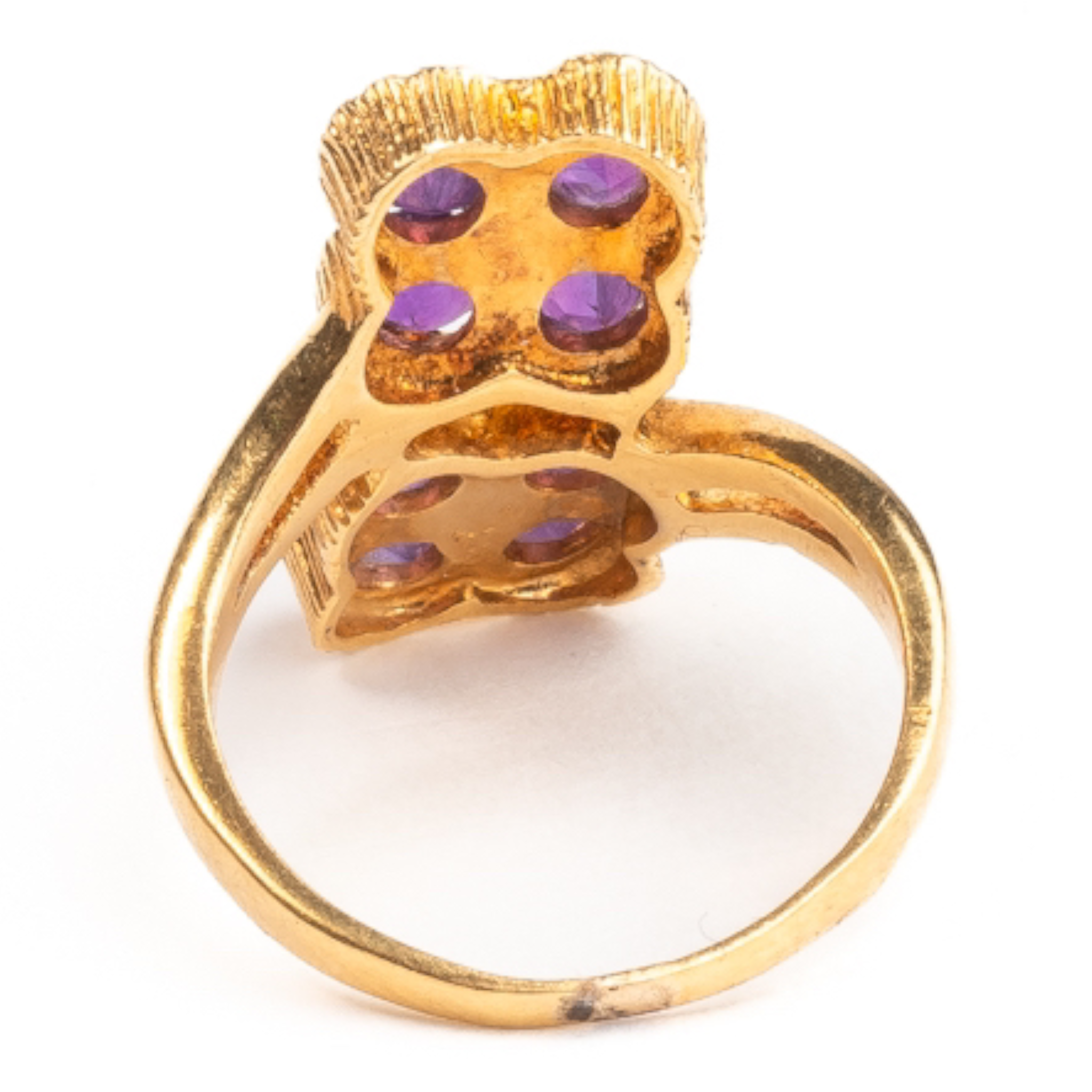 Amethyst & Gold Floral Ring - Wildsmith Jewellery Rings