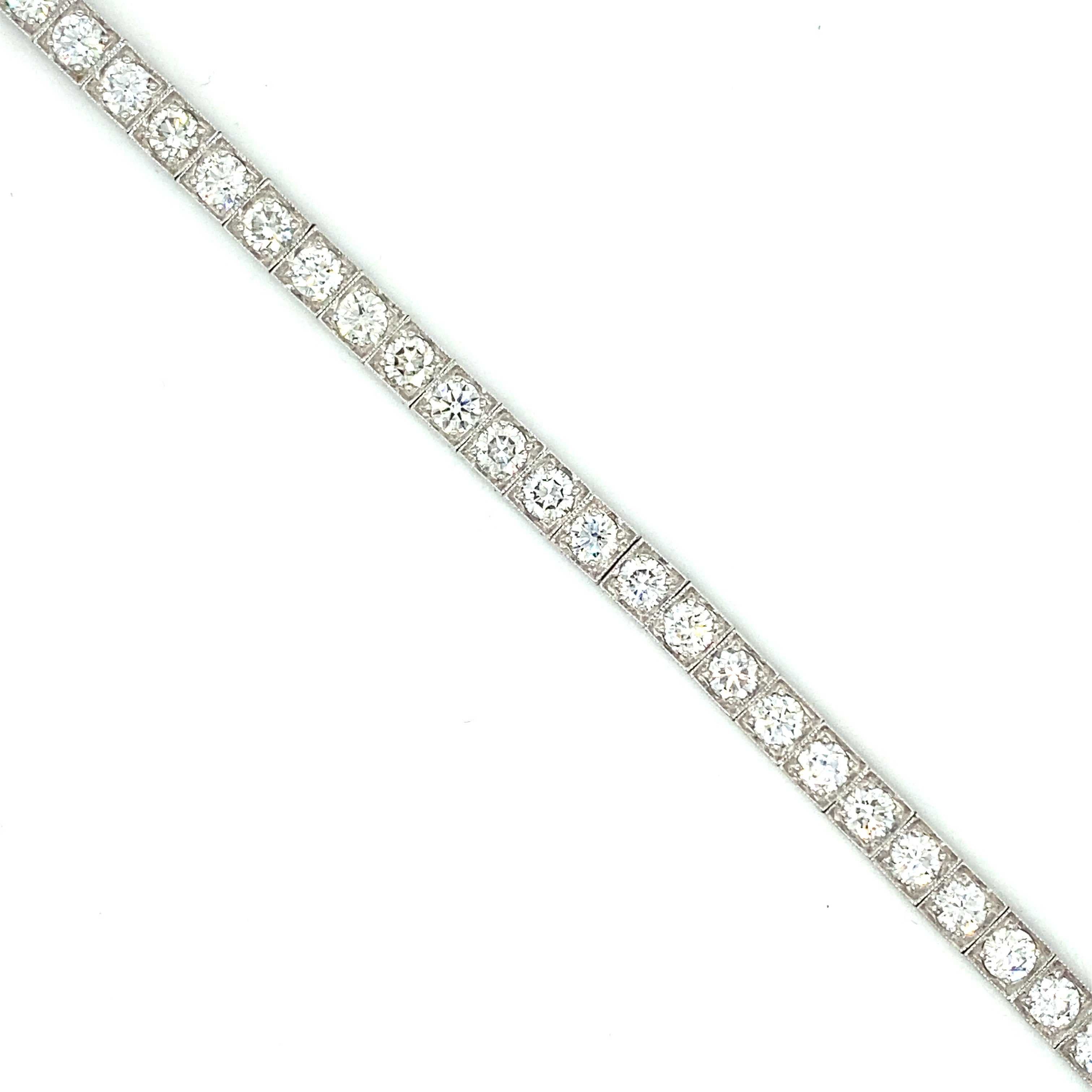 Diamond Tennis Bracelet, 7.2cts - Wildsmith Jewellery Bracelets & Bangles