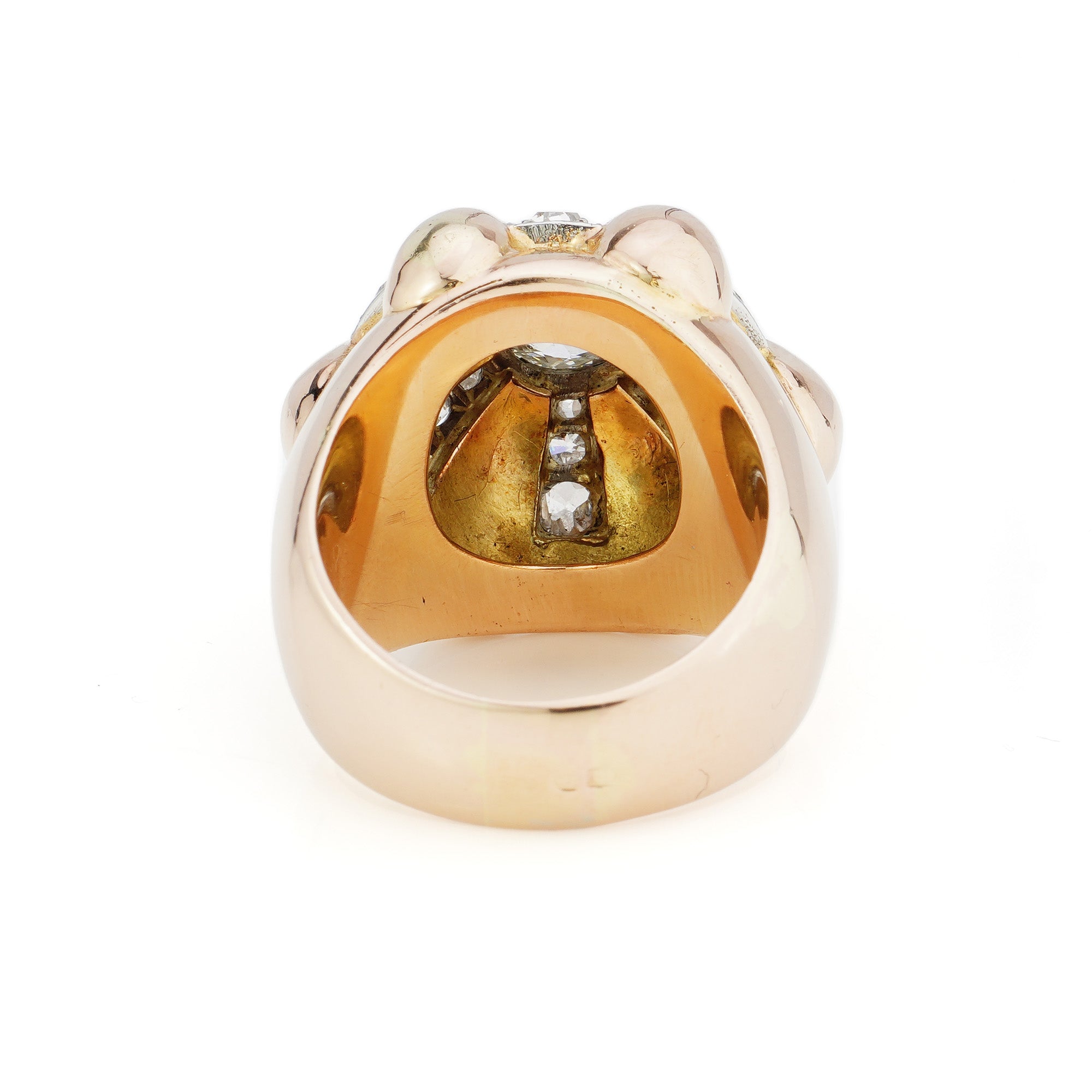 1950’s Gold & Diamond Bombé Ring - Wildsmith Jewellery Rings