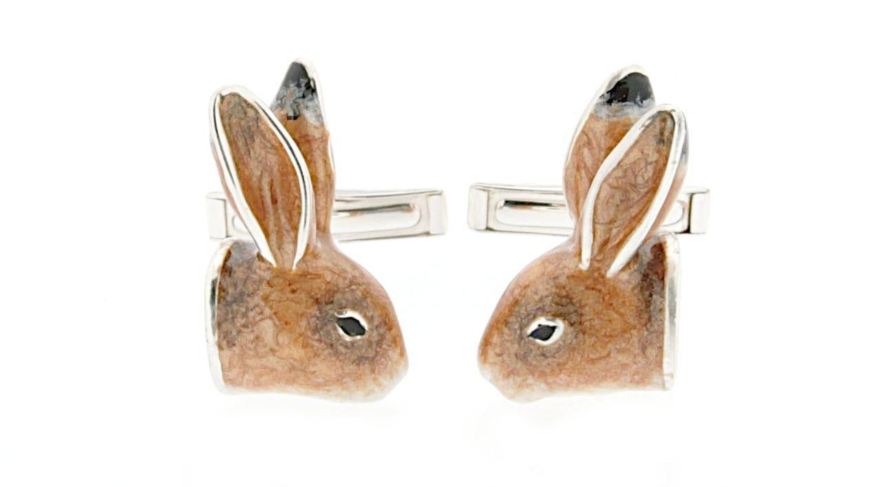 Hare / Rabbit Head Cufflinks - Wildsmith Jewellery Cufflinks