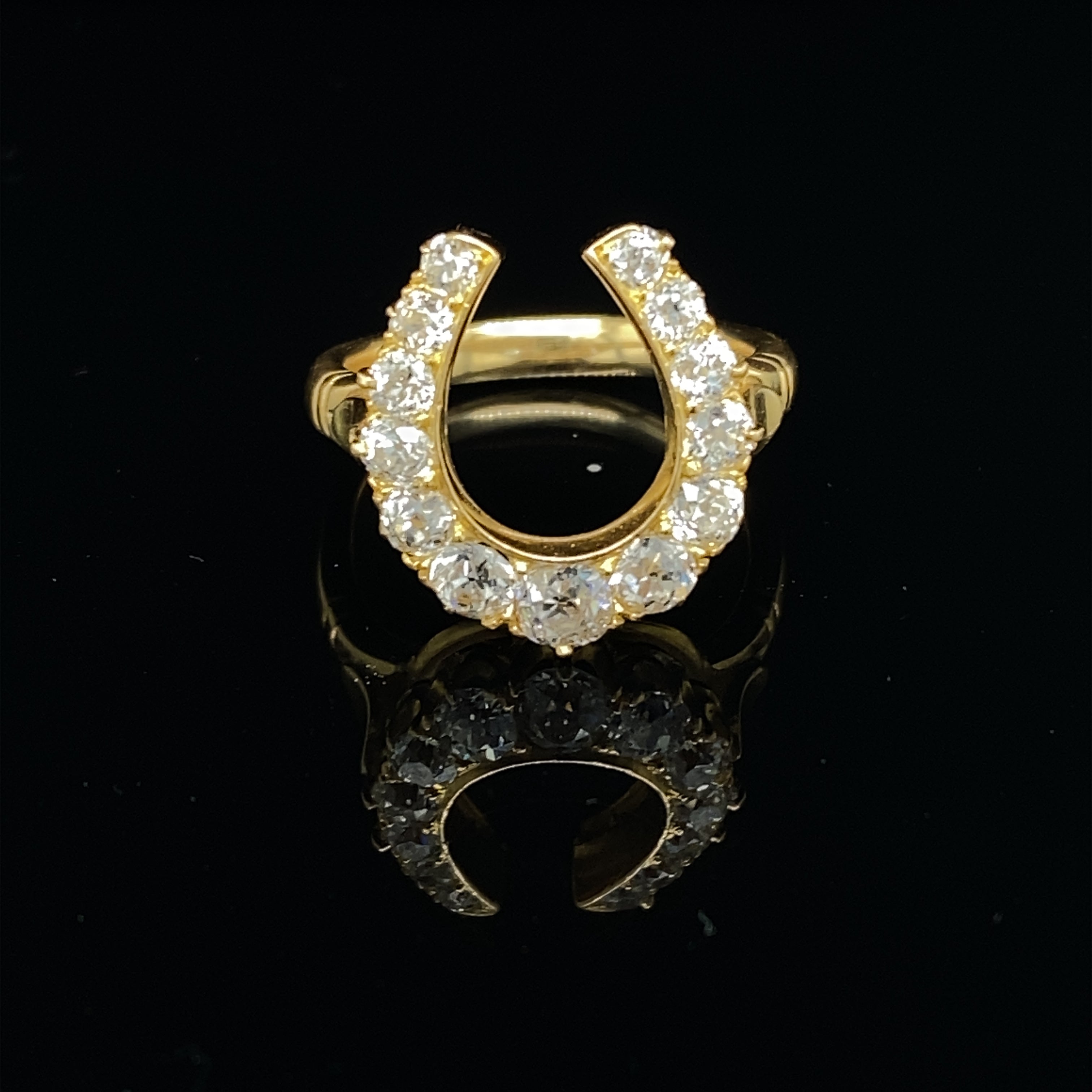 Victorian Diamond Horseshoe Ring - Wildsmith Jewellery Rings