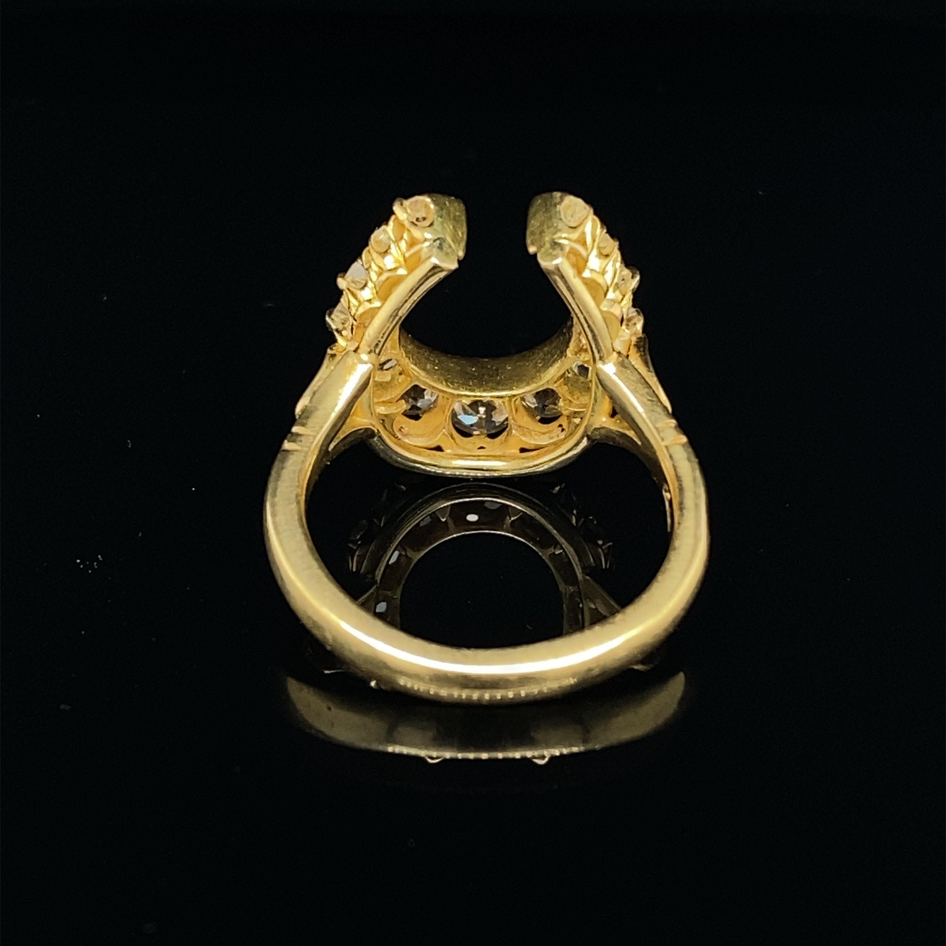 Victorian Diamond Horseshoe Ring - Wildsmith Jewellery Rings