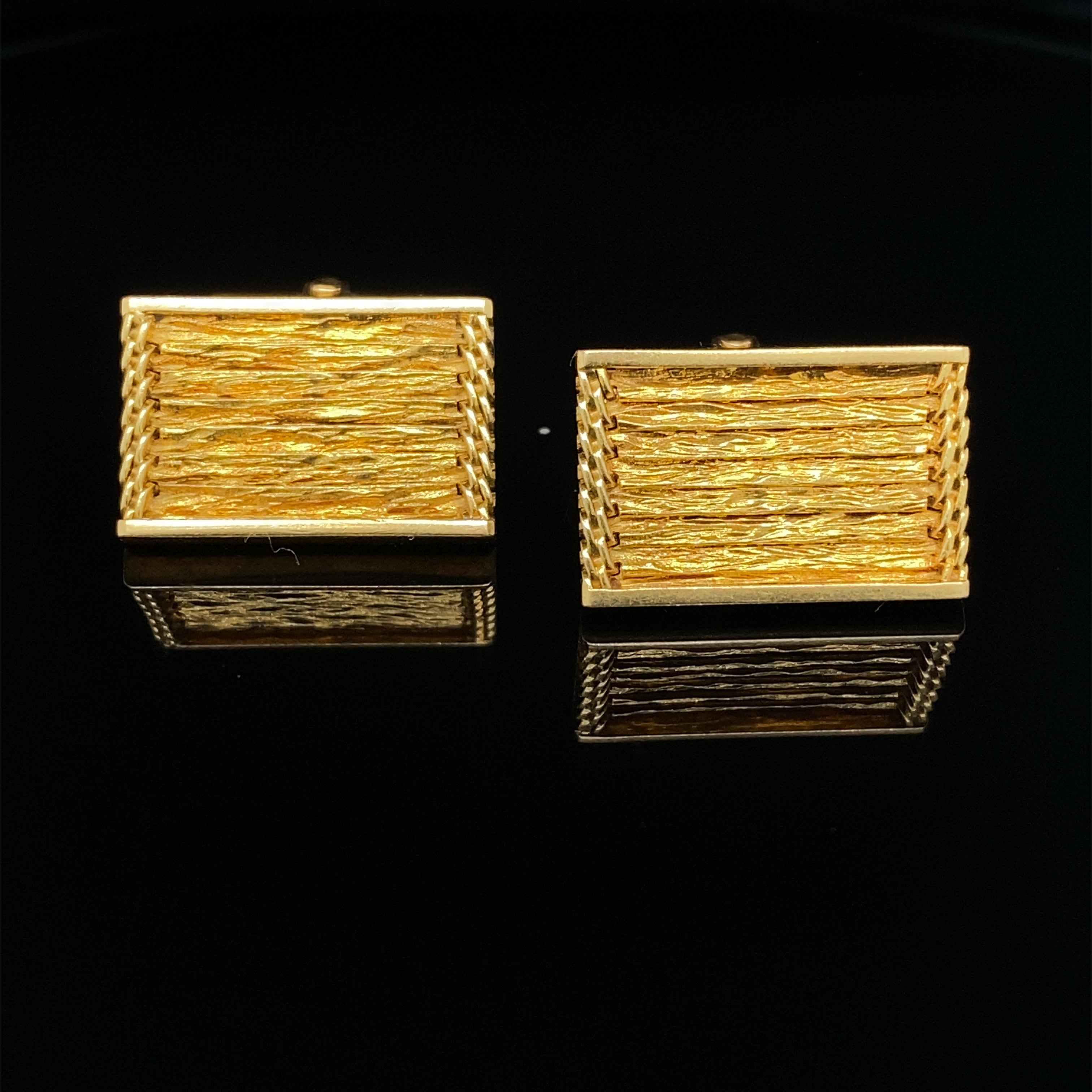 14ct Gold Cufflinks - Wildsmith Jewellery Cufflinks