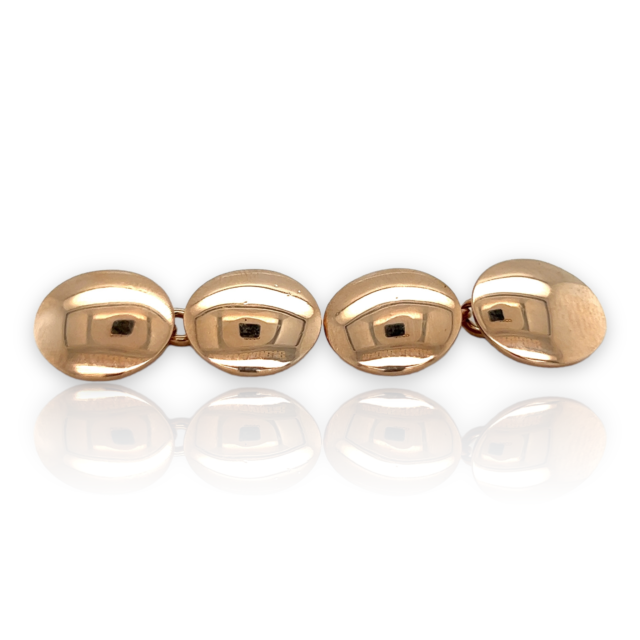 Antique Round Gold Cufflinks, 15ct - Wildsmith Jewellery Cufflinks