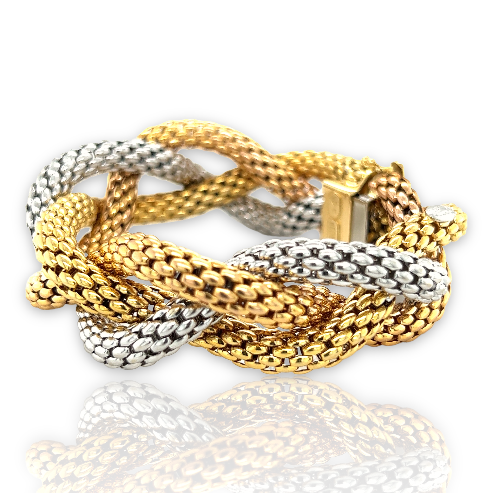 Three Colour Gold Bracelet by Fope - Wildsmith Jewellery Bracelets & Bangles