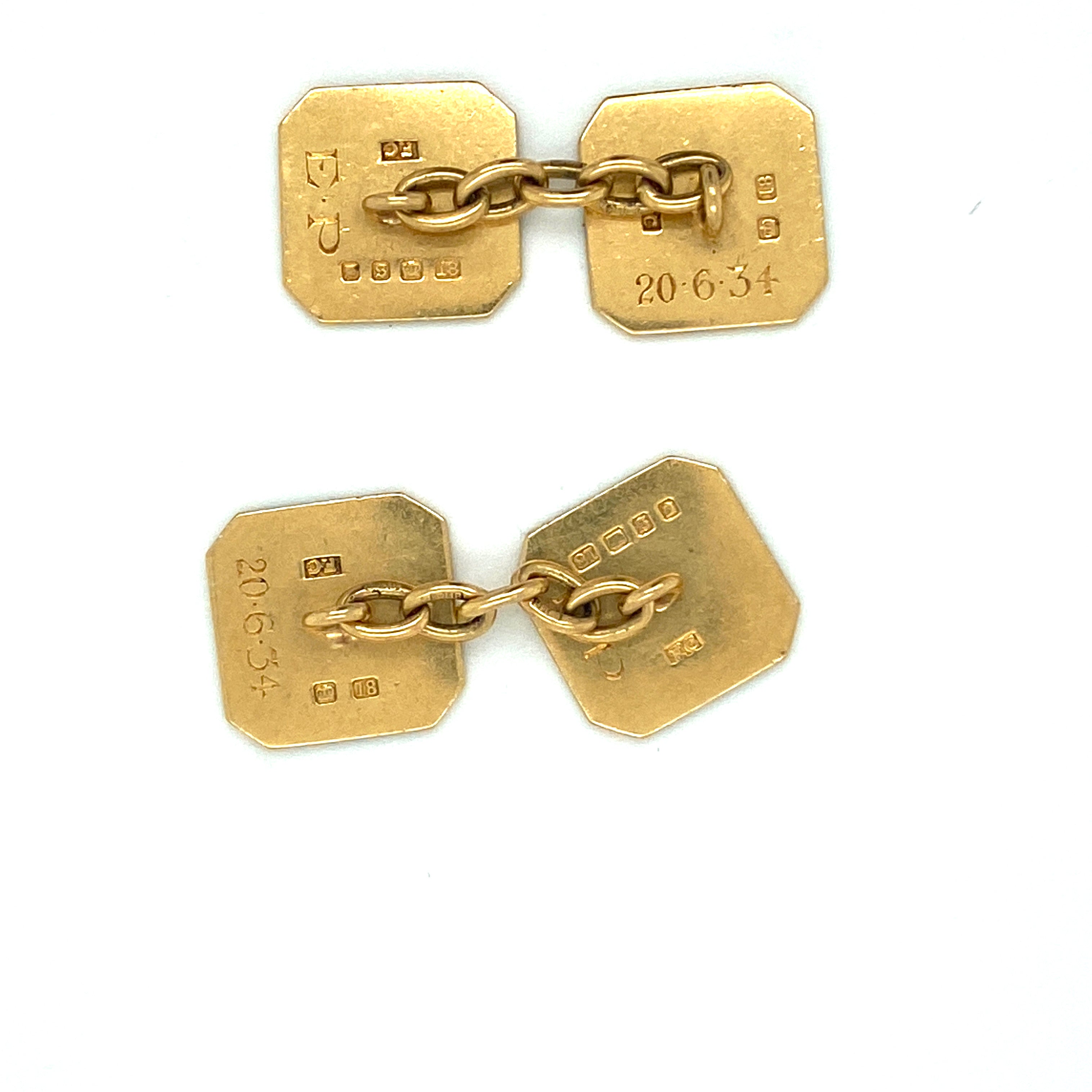 Platinum and Gold Cufflinks - Wildsmith Jewellery Cufflinks