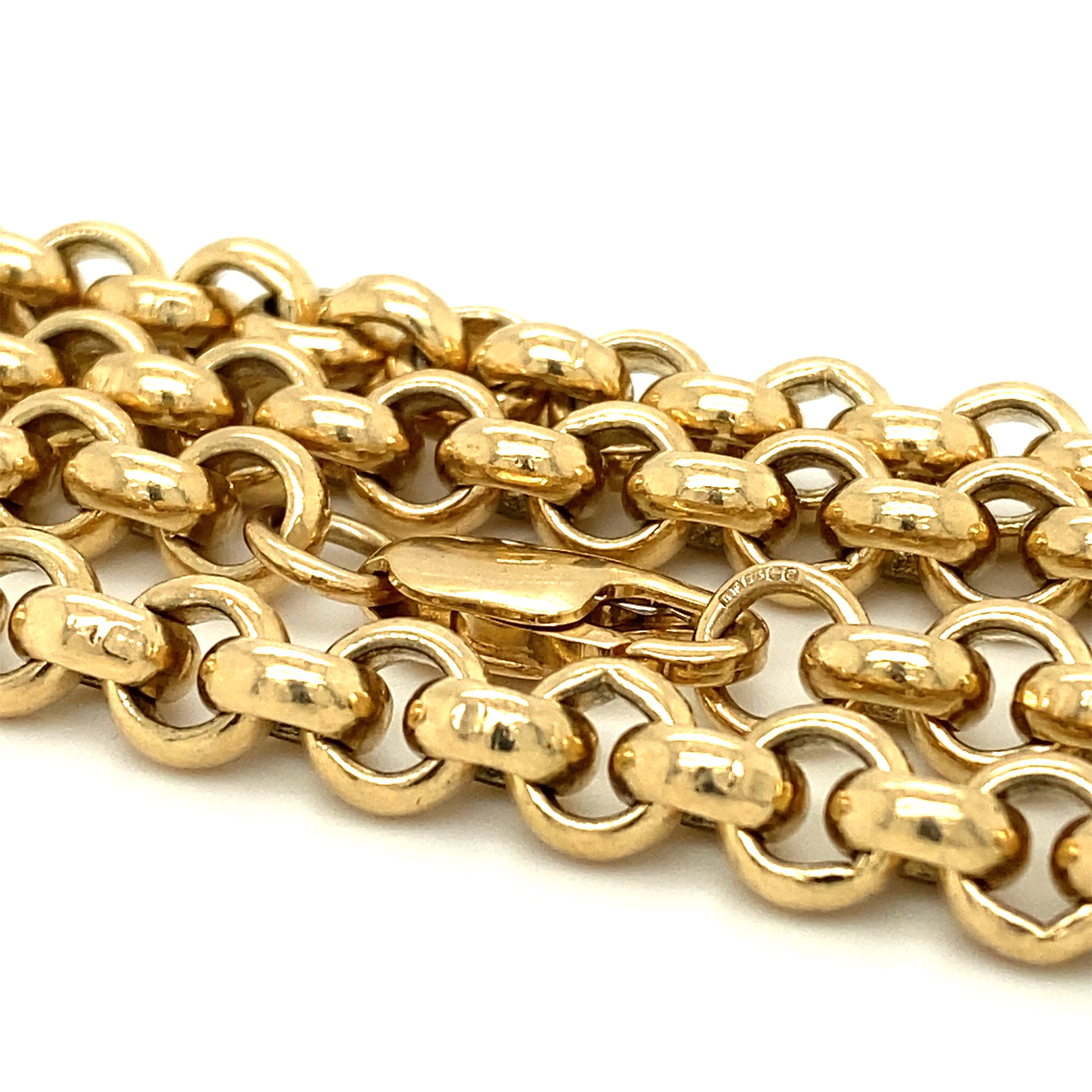9ct Gold Belcher Link Chain Necklace, 95.8g - Wildsmith Jewellery Necklaces