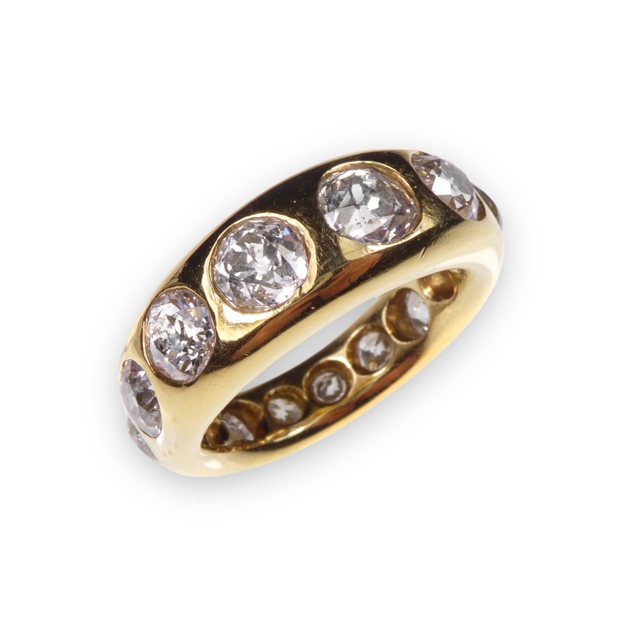 Antique Old Cut Diamond Eternity Ring - Wildsmith Jewellery Rings