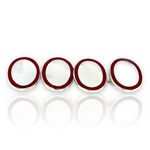 Enamel & Sterling Silver Oval Cufflinks