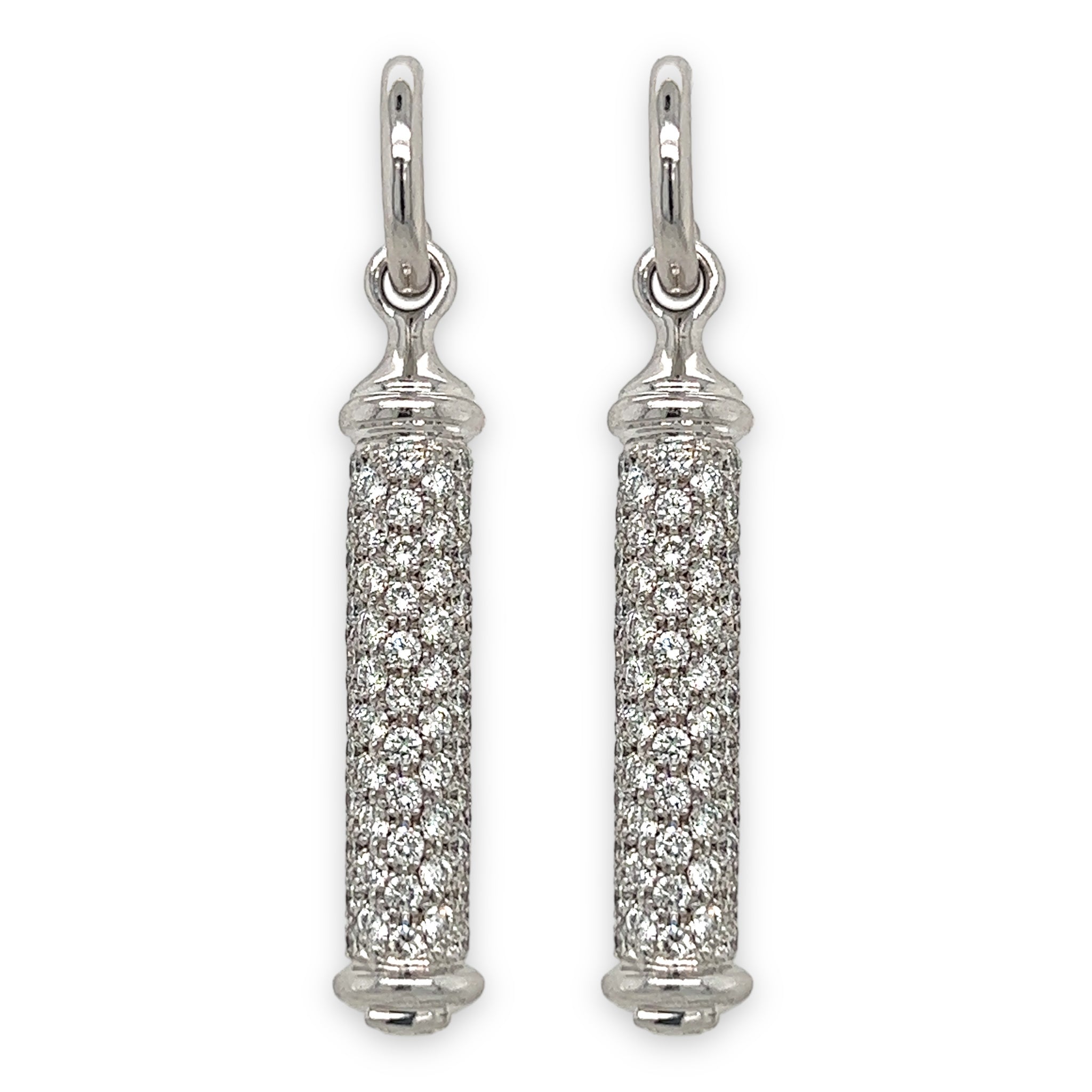 Theo Fennell 18ct Gold & Diamond 'Shaft' Earrings - Wildsmith Jewellery Earrings
